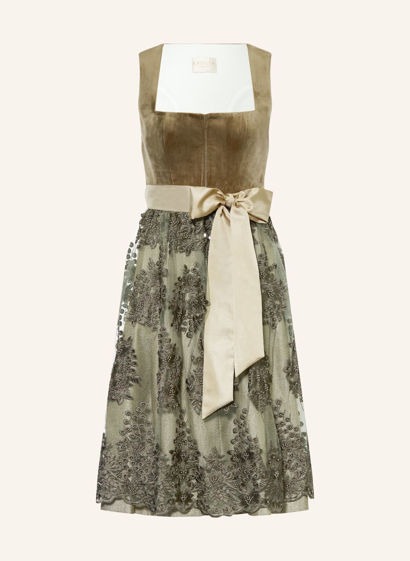 KRÜGER Dirndl SILJA: OLIVE