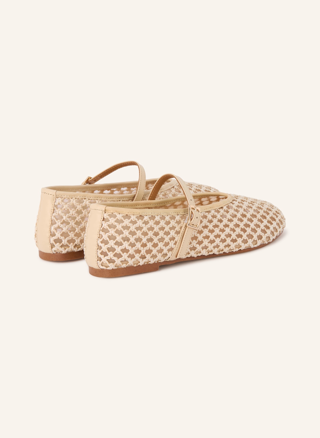 Toral Mary-Jane-Ballerinas SYBILLA: CREME