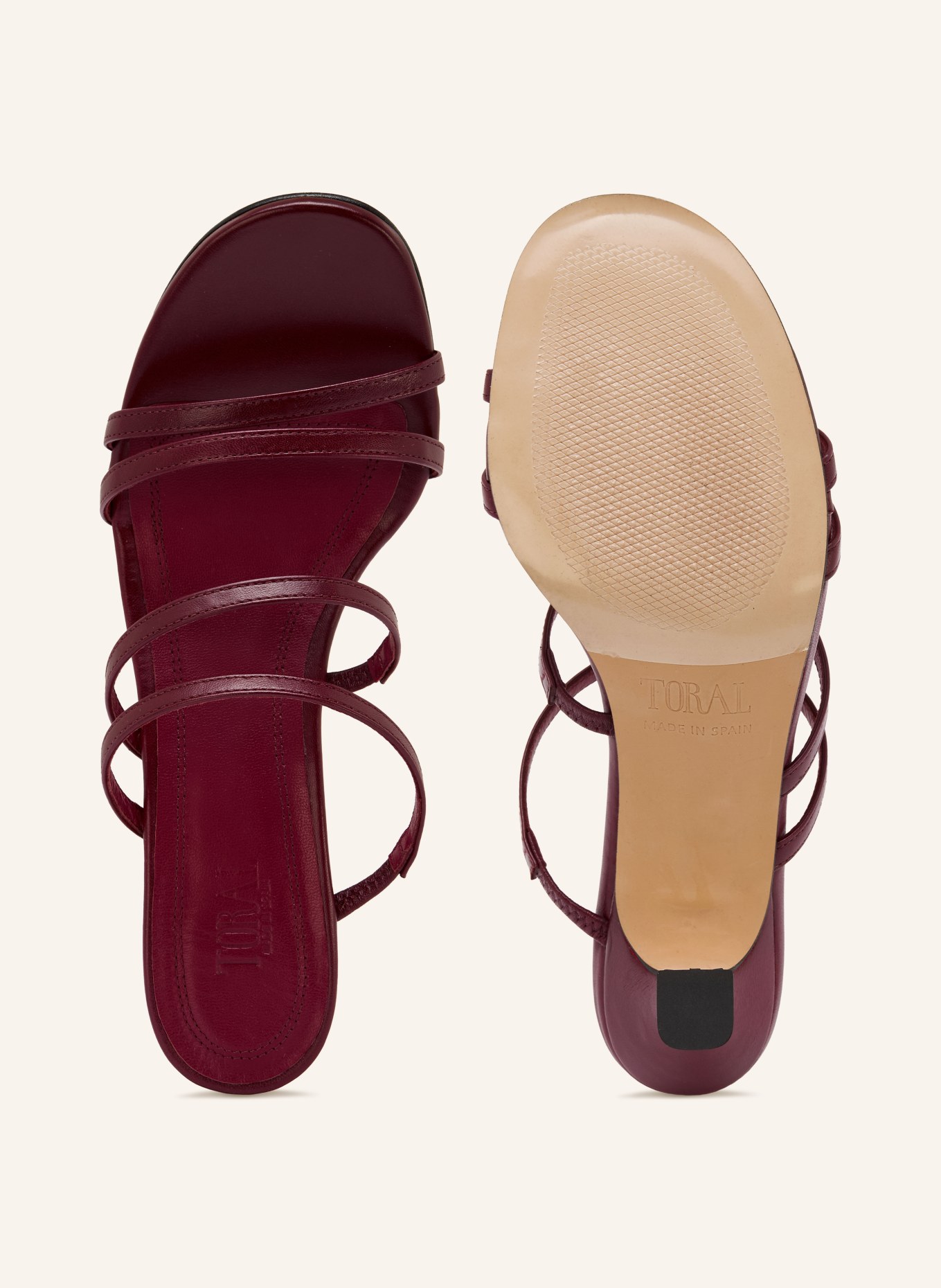 Toral Pantofle WEEKEND: TMAVĚ ČERVENÁ