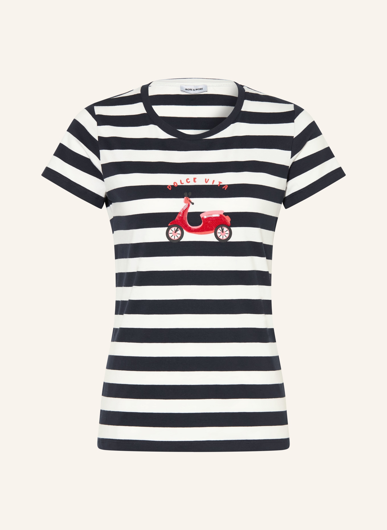 MORE & MORE Koszulka: GRANATOWY / CZERWONY / BIAŁY