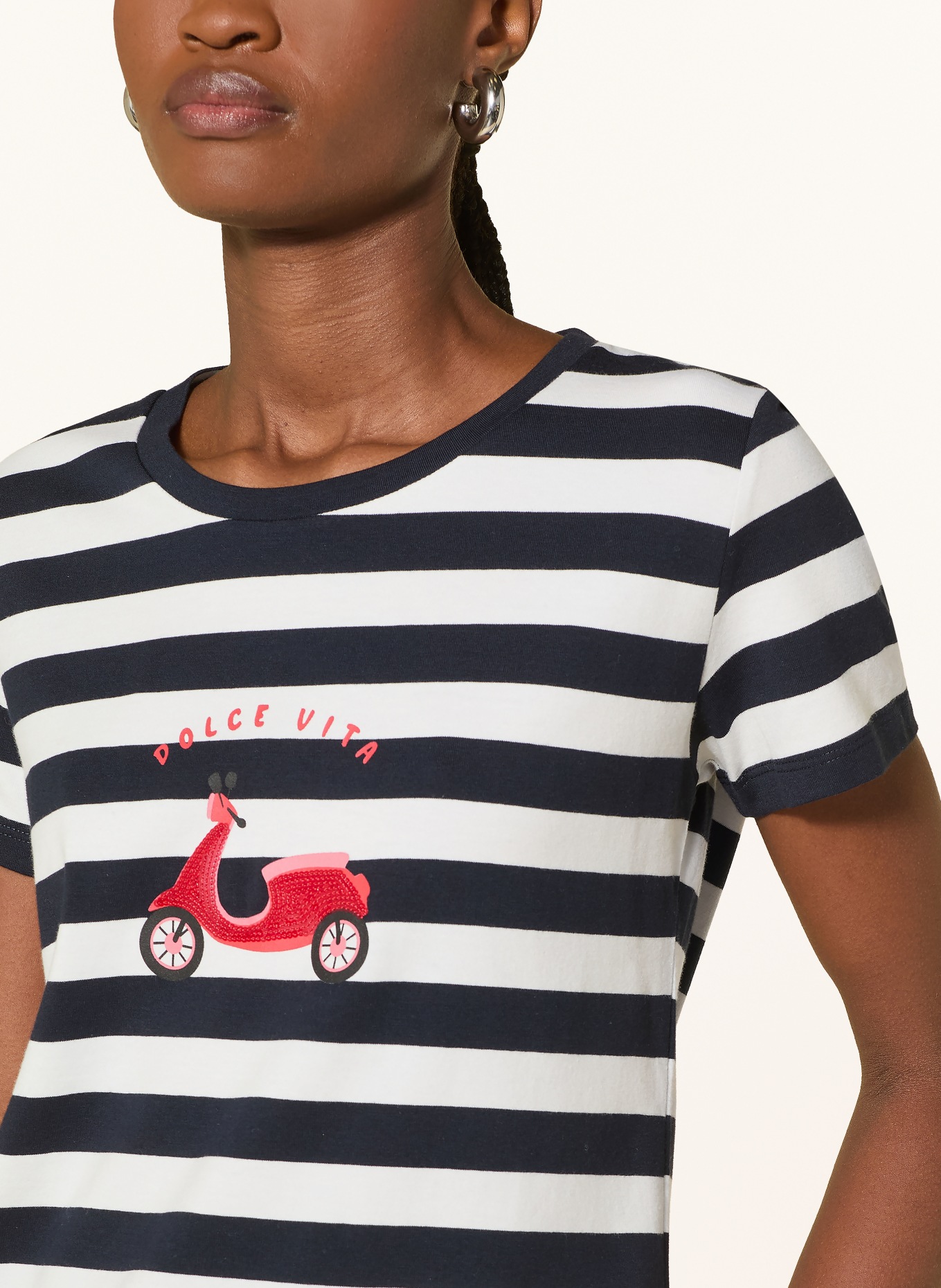 MORE & MORE Koszulka: GRANATOWY / CZERWONY / BIAŁY