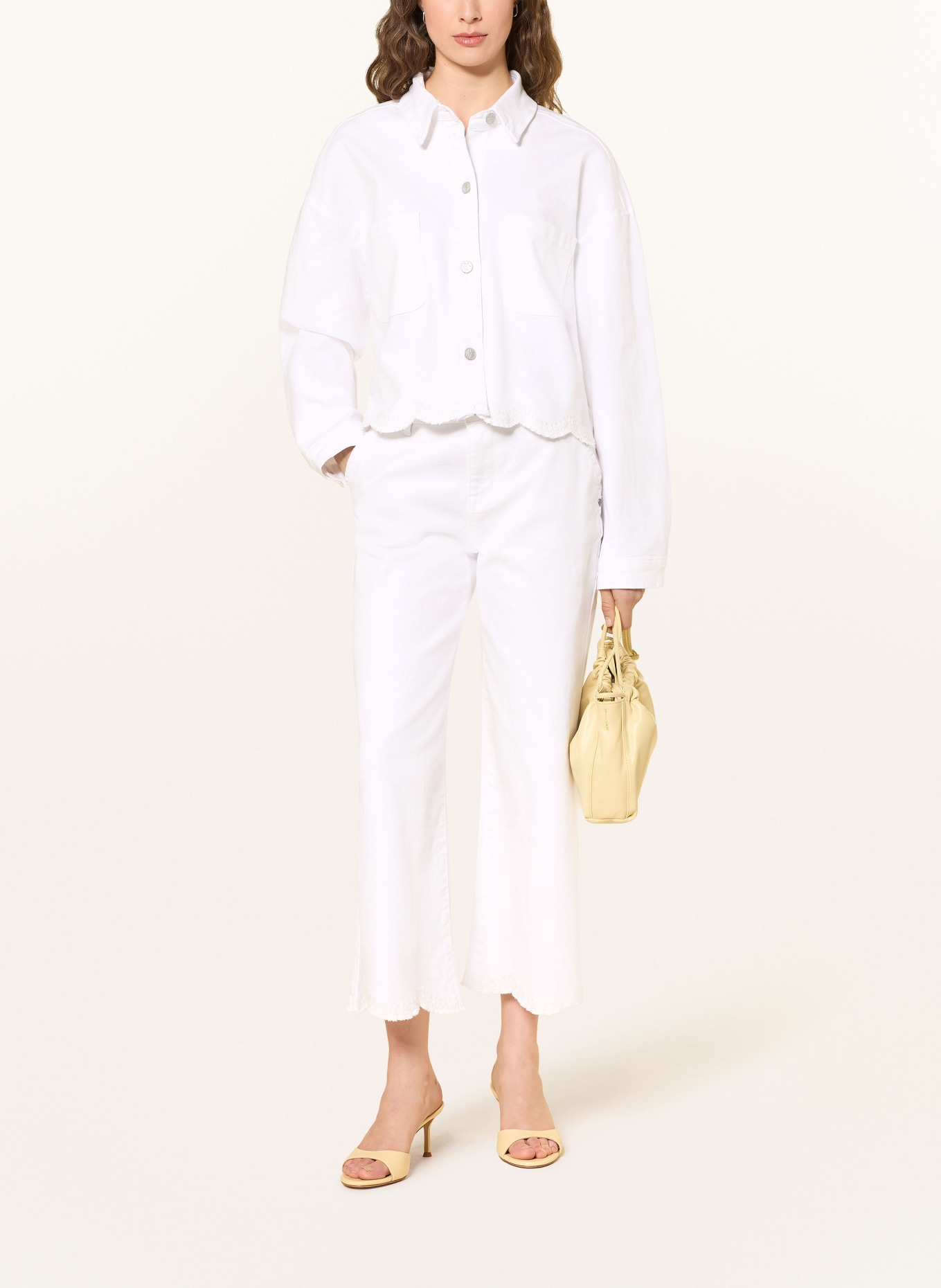 Buena Vista Jeans-Culotte: WEISS