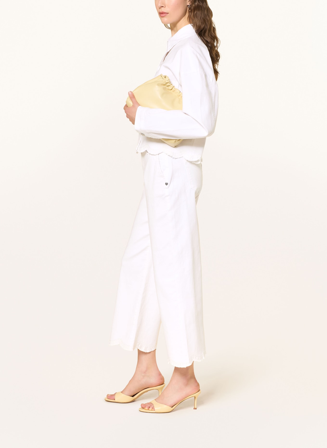 Buena Vista Jeans-Culotte: WEISS