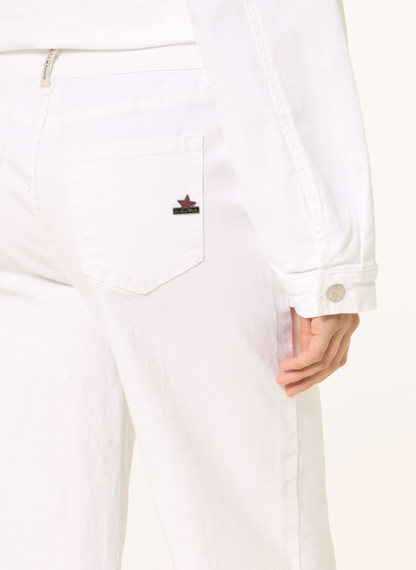 Buena Vista Jeans-Culotte: WEISS