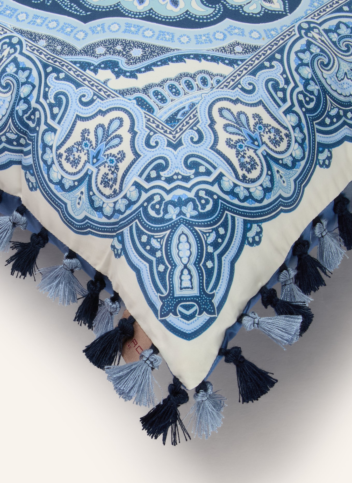 ETRO Home Coussins décoratifs: BLANC / BLEU FONCÉ / BLEU