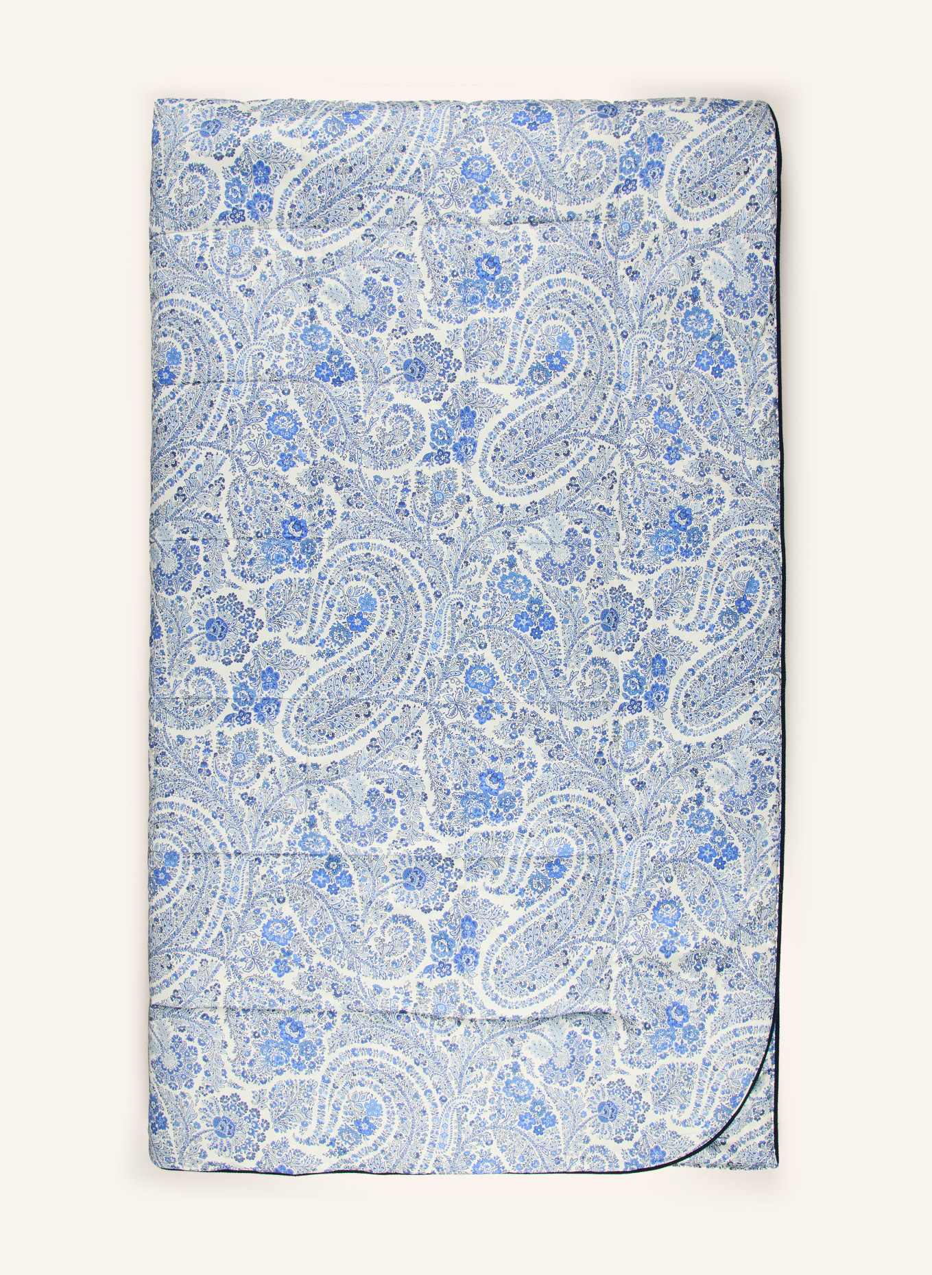 ETRO Home Couvre-lit: BLANC / BLEU CLAIR / BLEU FONCÉ