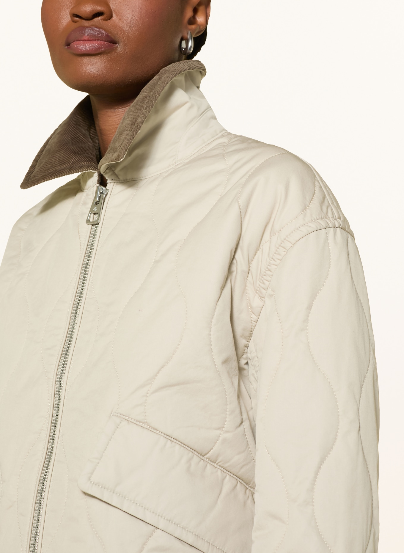 Marc O'Polo Steppjacke: CREME / KHAKI