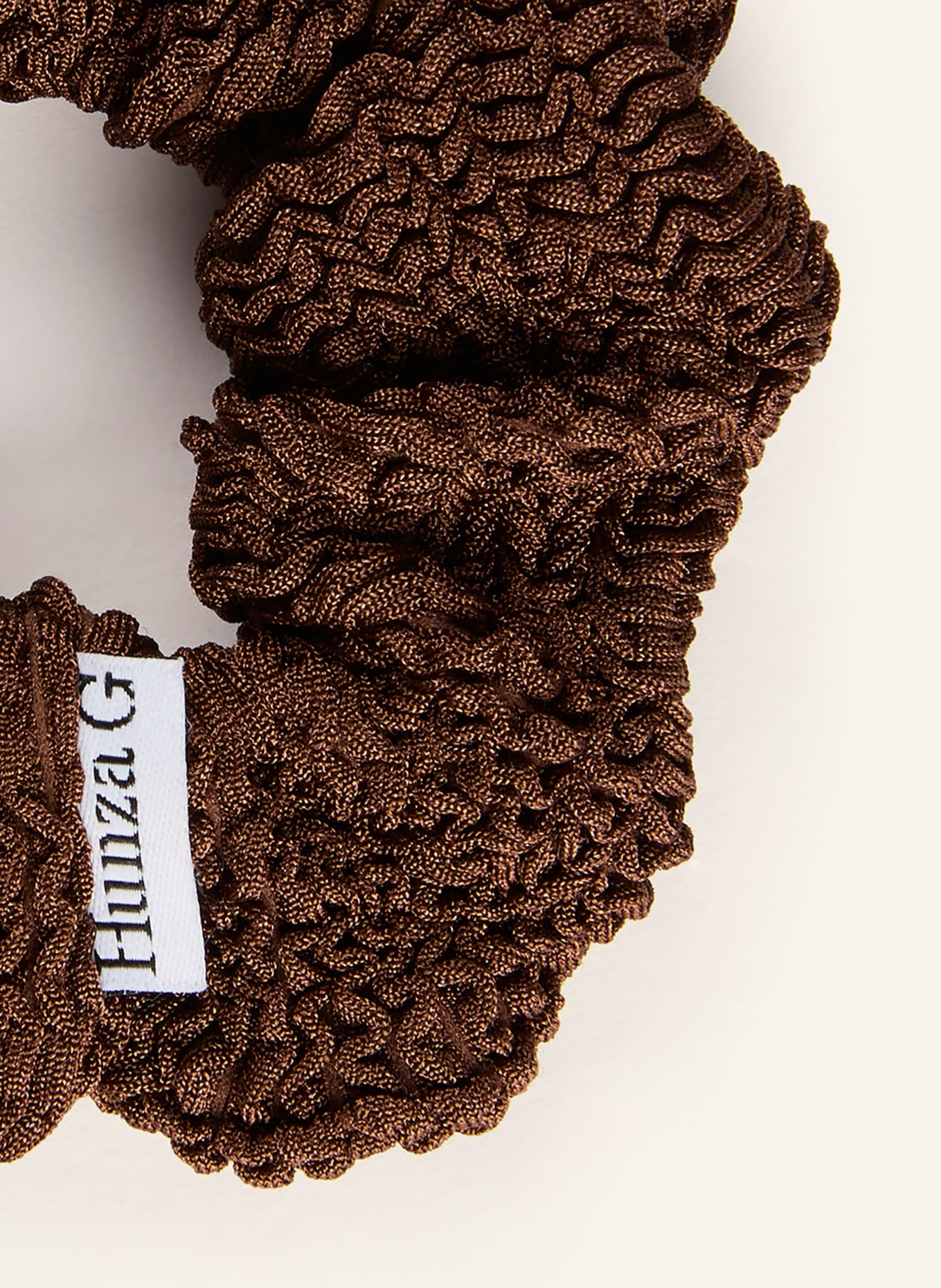 Hunza G Scrunchie: DARK BROWN