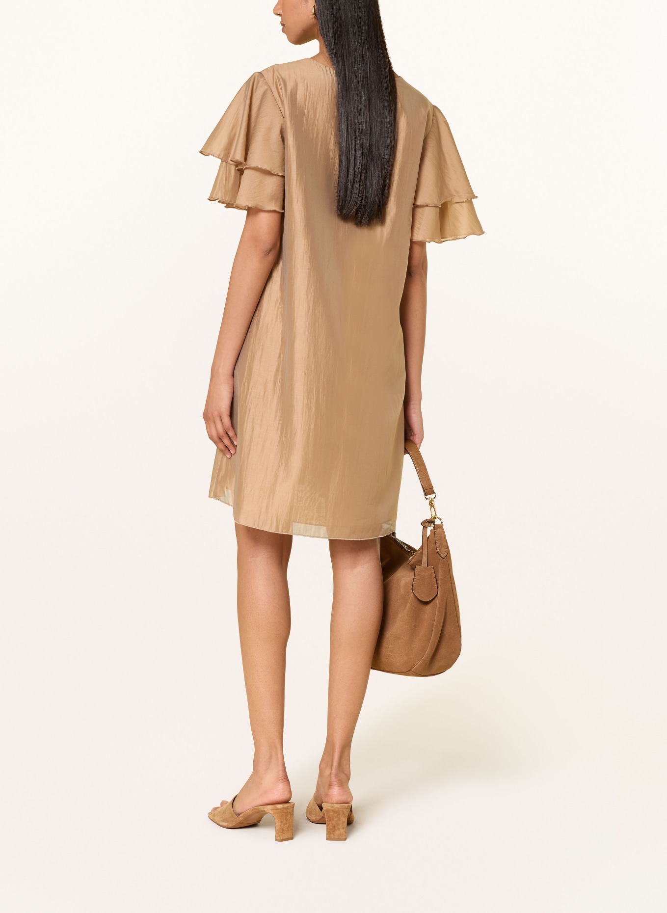 Ana Alcazar Sukienka: JASNOBRĄZOWY