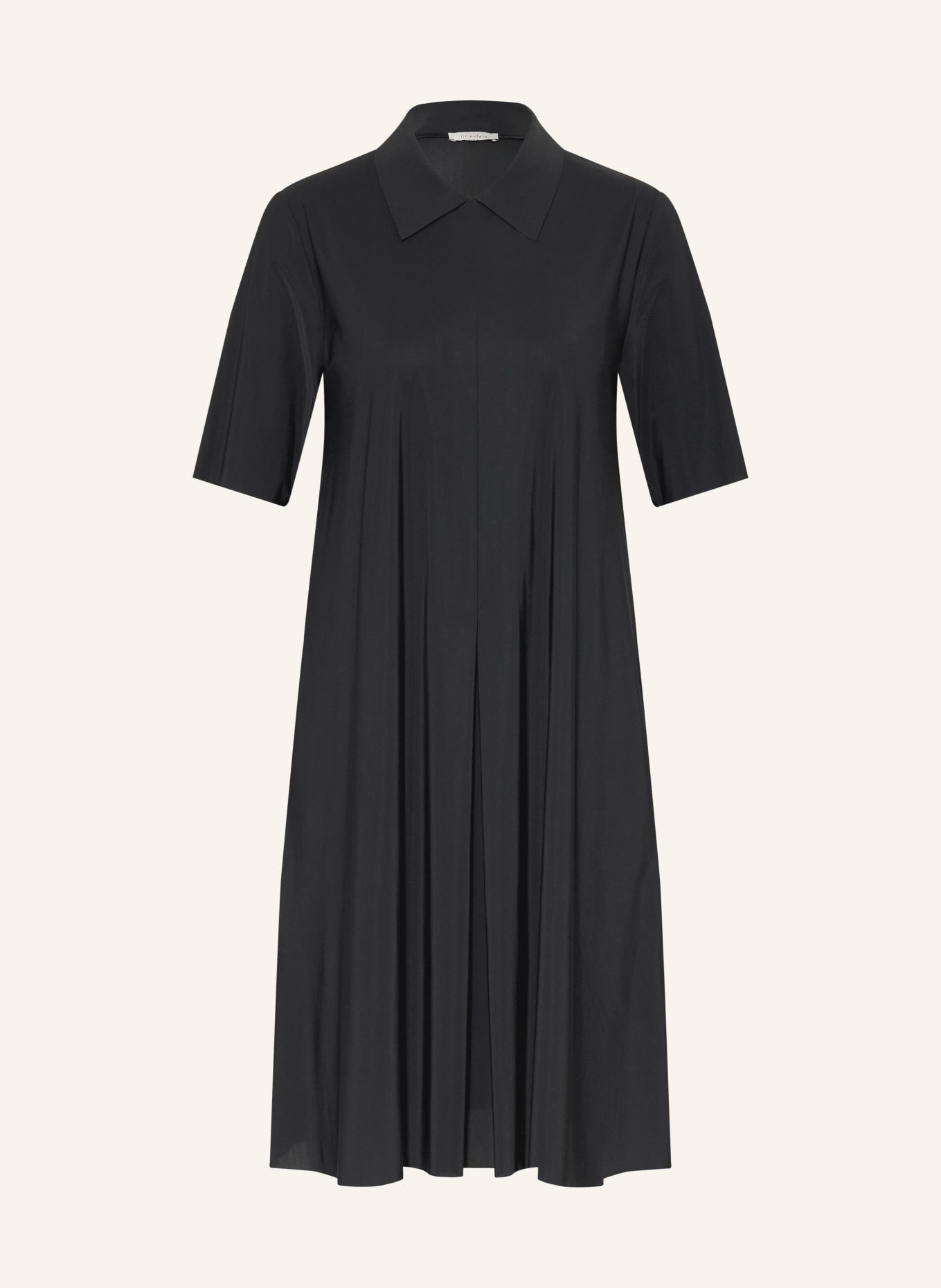 lilienfels Šaty s košilovým límečkem: ČERNÁ