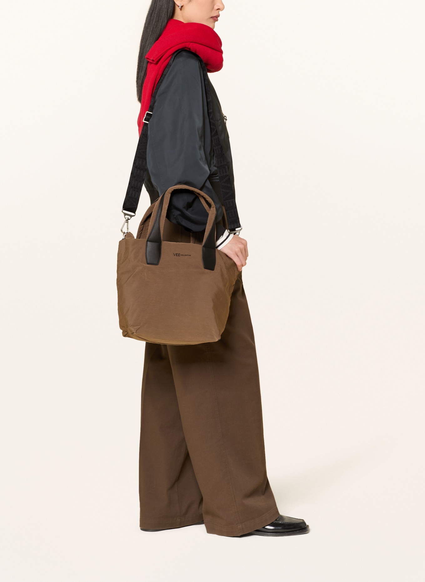 Vee Collective Shopper ESSENCE: BRUIN / ZILVER / ZWART