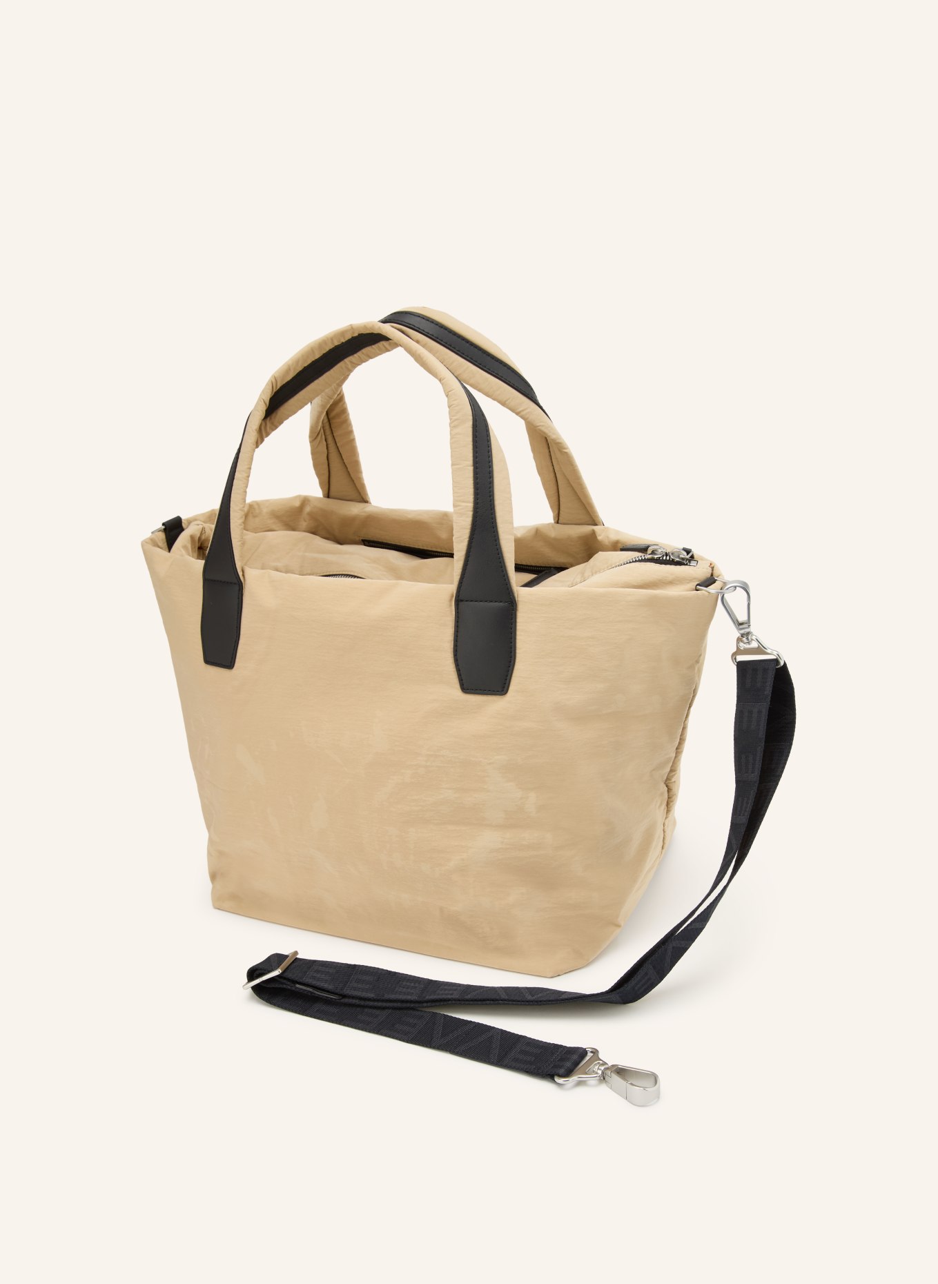 Vee Collective Shopper ESSENCE MEDIUM: BEIGE / SILBER / SCHWARZ