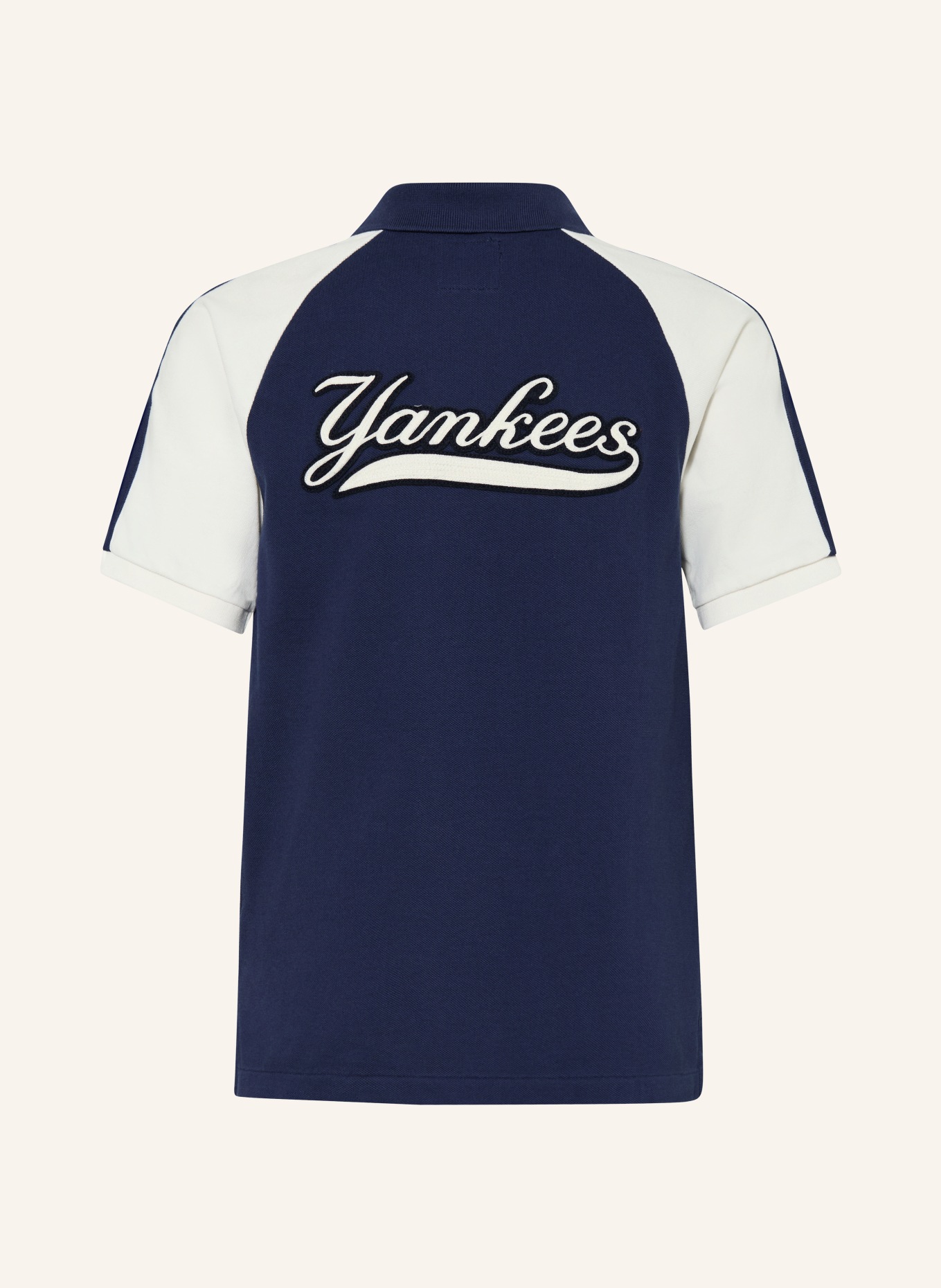 POLO RALPH LAUREN Piqué-Poloshirt: DUNKELBLAU / WEISS