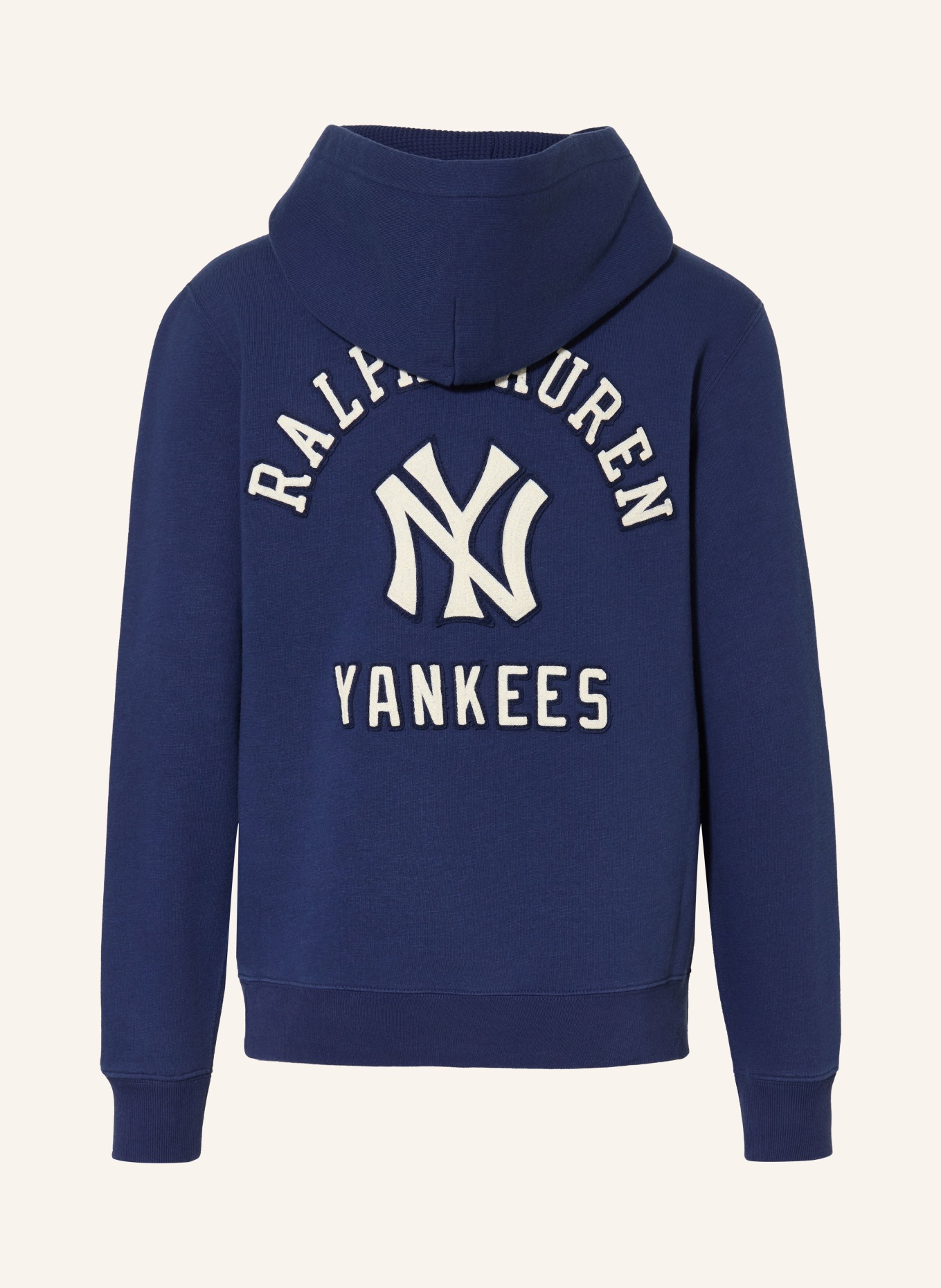 POLO RALPH LAUREN sweat à capuche: BLEU FONCÉ / CRÈME