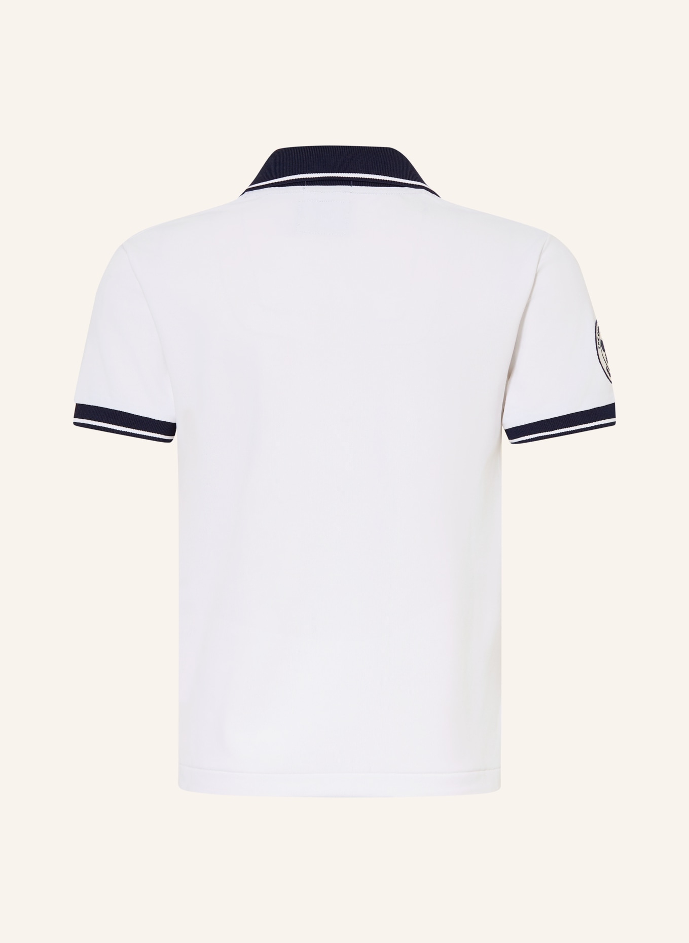 POLO RALPH LAUREN Polo en piqué: BLANC / BLEU FONCÉ