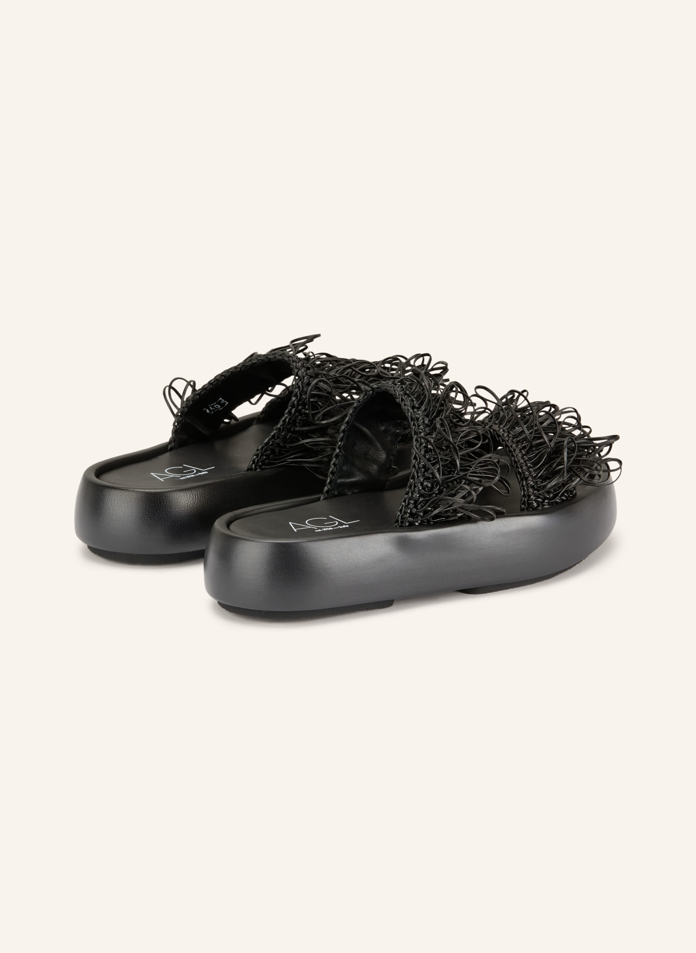 AGL Mules BULLE: NOIR