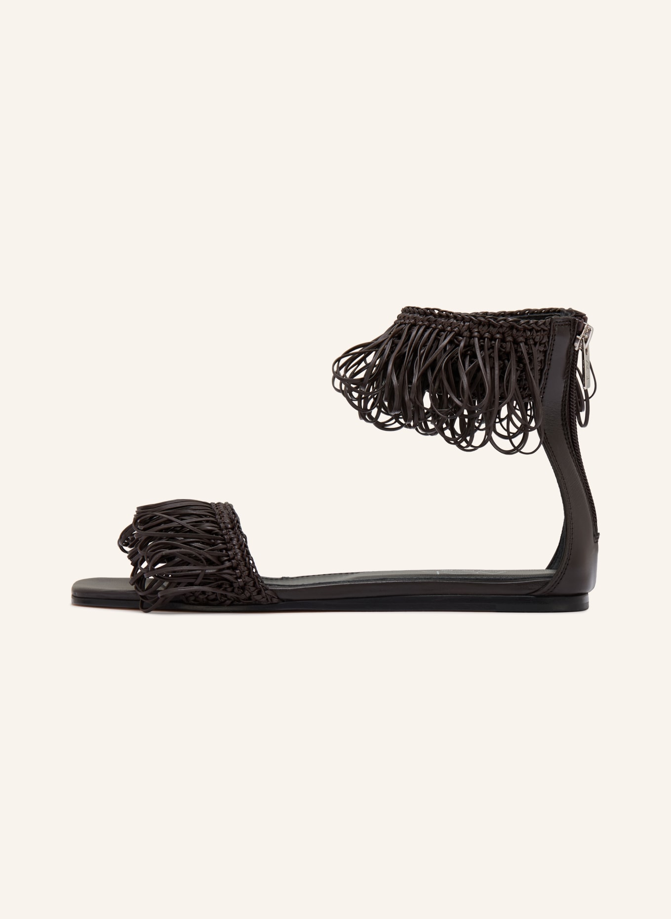 AGL Sandales ELSY FRINGE: MARRON FONCÉ