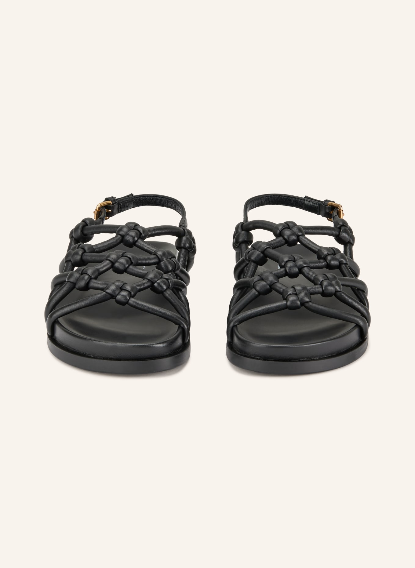 AGL Sandály CRISTINA KNOTS: ČERNÁ