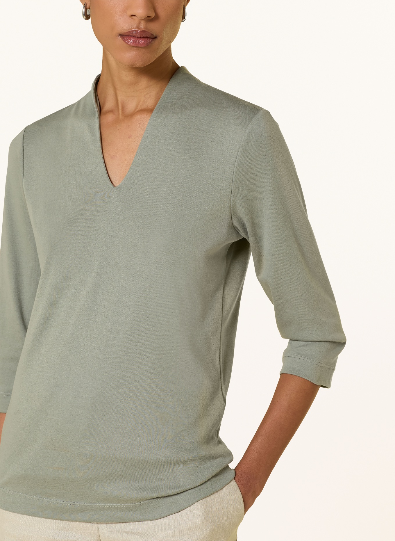 efixelle Chemise à manches 3/4: VERT CLAIR