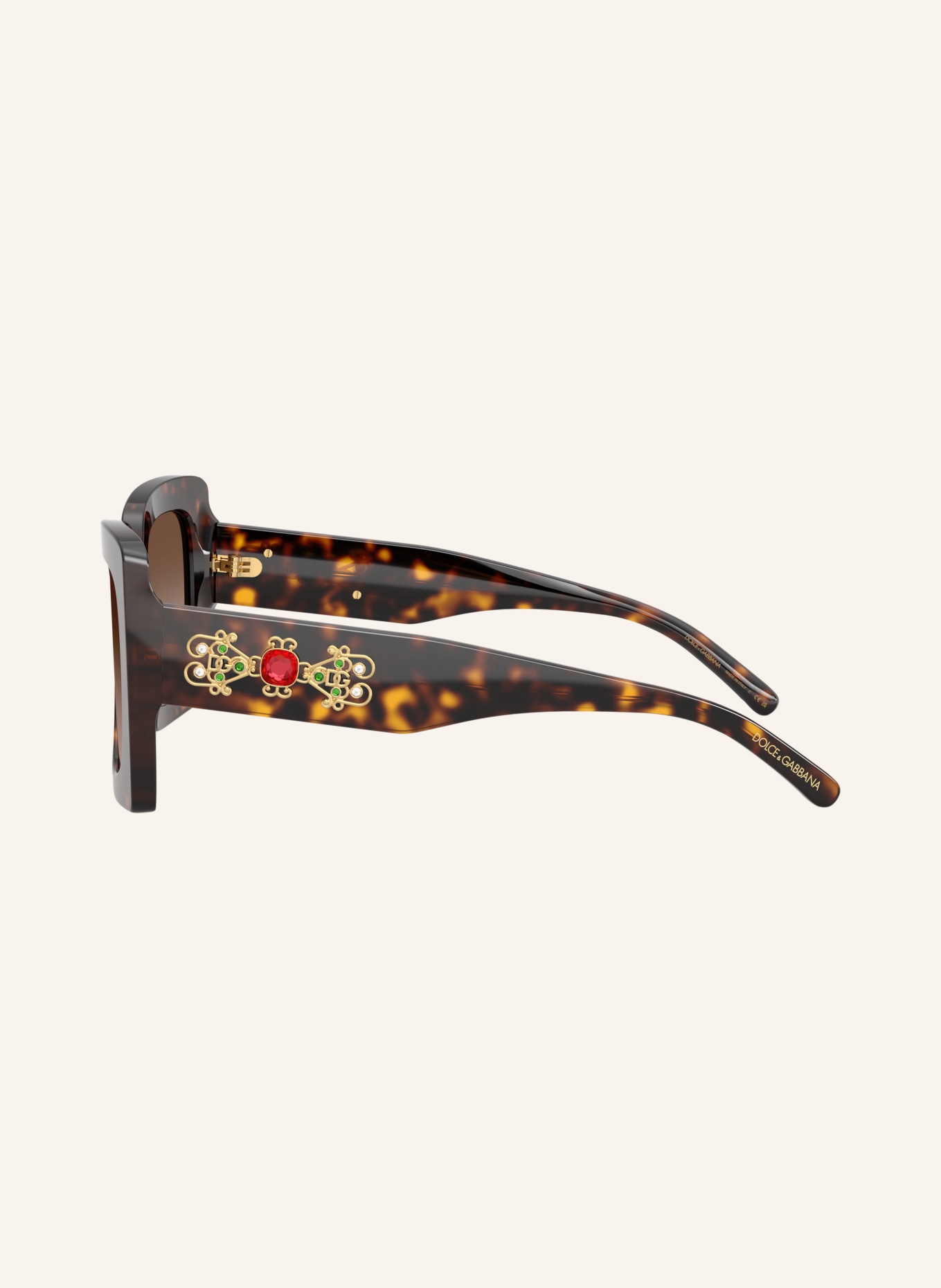 DOLCE & GABBANA Okulary przeciwsłoneczne DG4525B: HAVANA/ BRĄZOWY GRADIENT