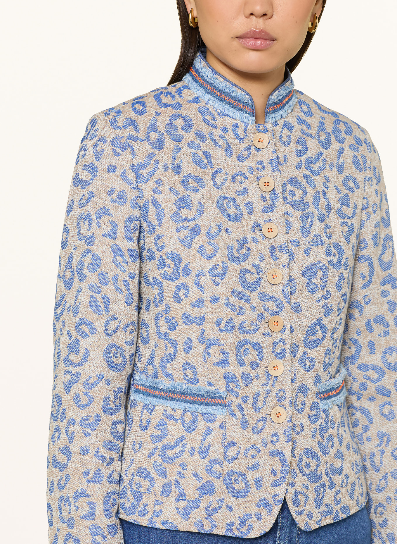 White Label Janker: LICHTBRUIN / BLAUW