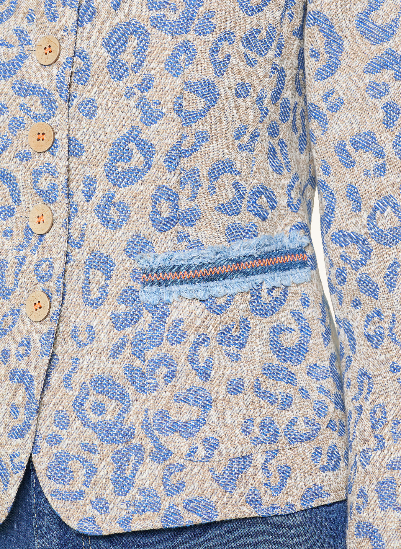 White Label Janker: LICHTBRUIN / BLAUW