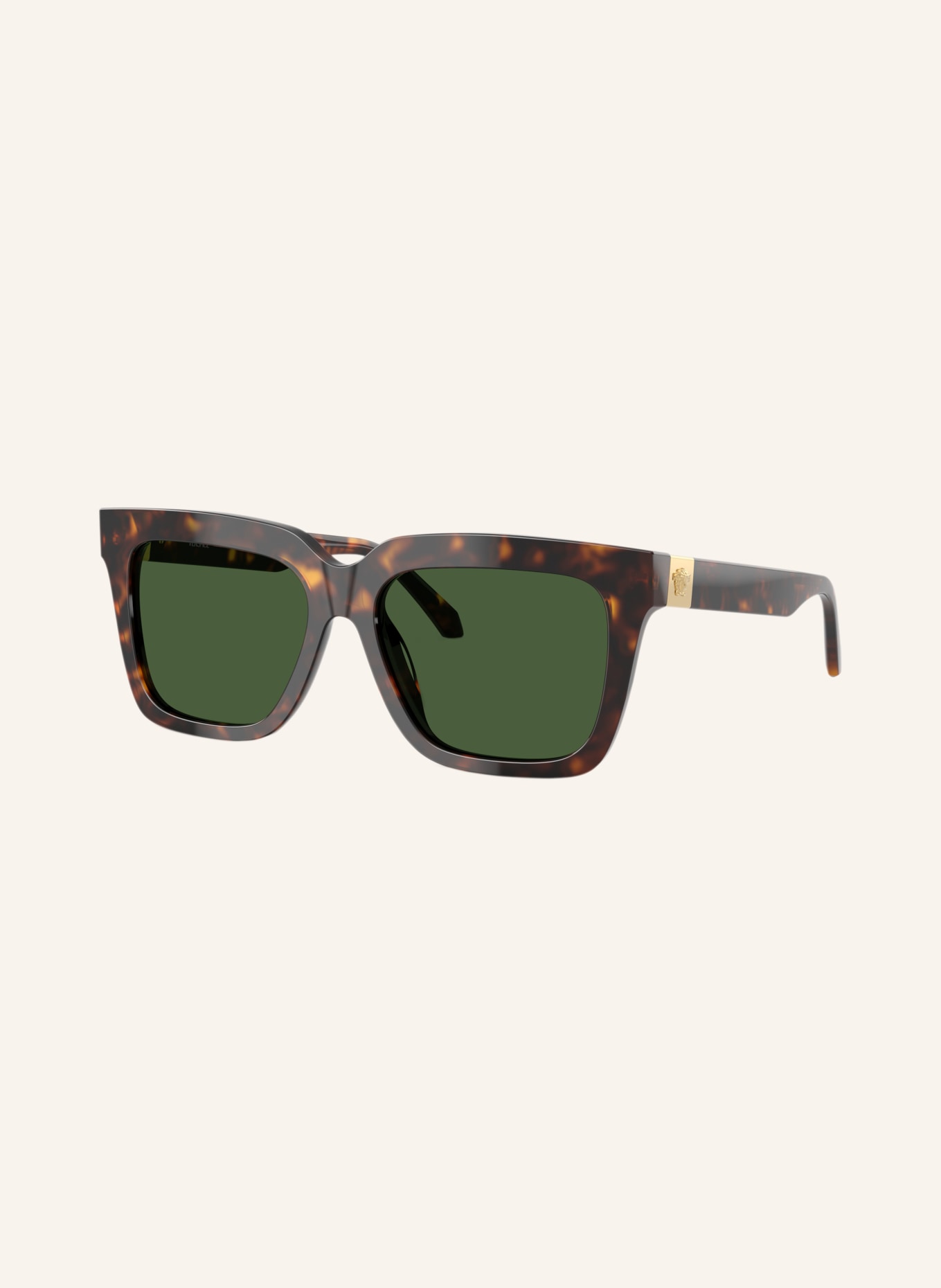 VERSACE Lunettes de soleil VE4498: HAVANA/ VERT FONCÉ