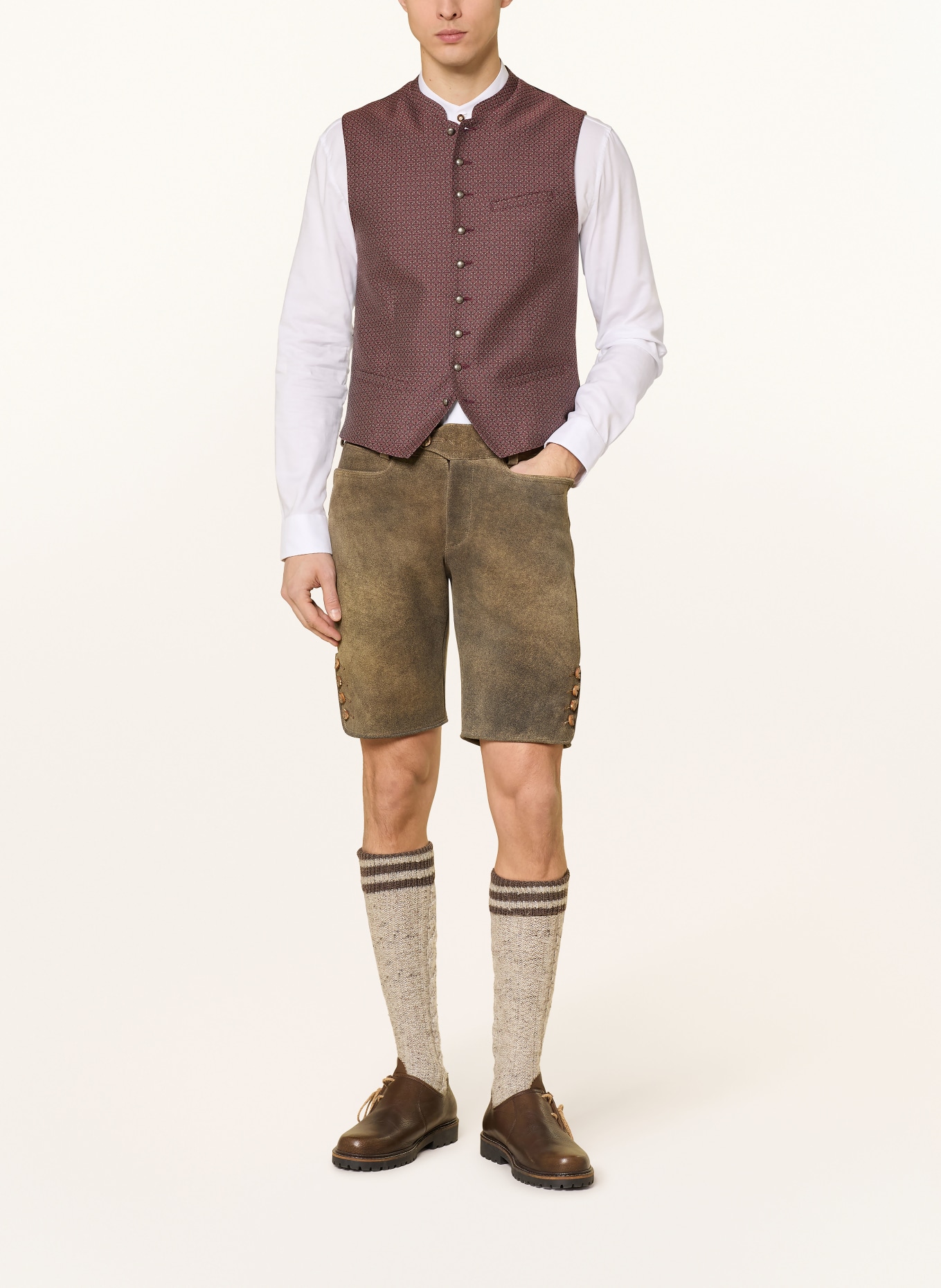 MEINDL Traditional Leather Pants ERNESTO: BROWN