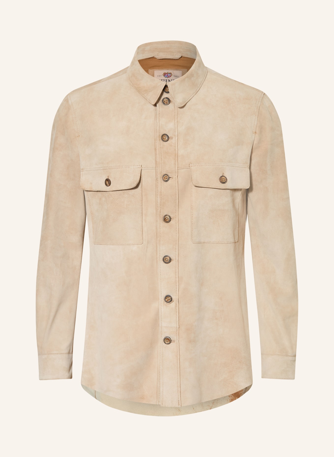 MEINDL YUMA Leather Overjacket: BEIGE