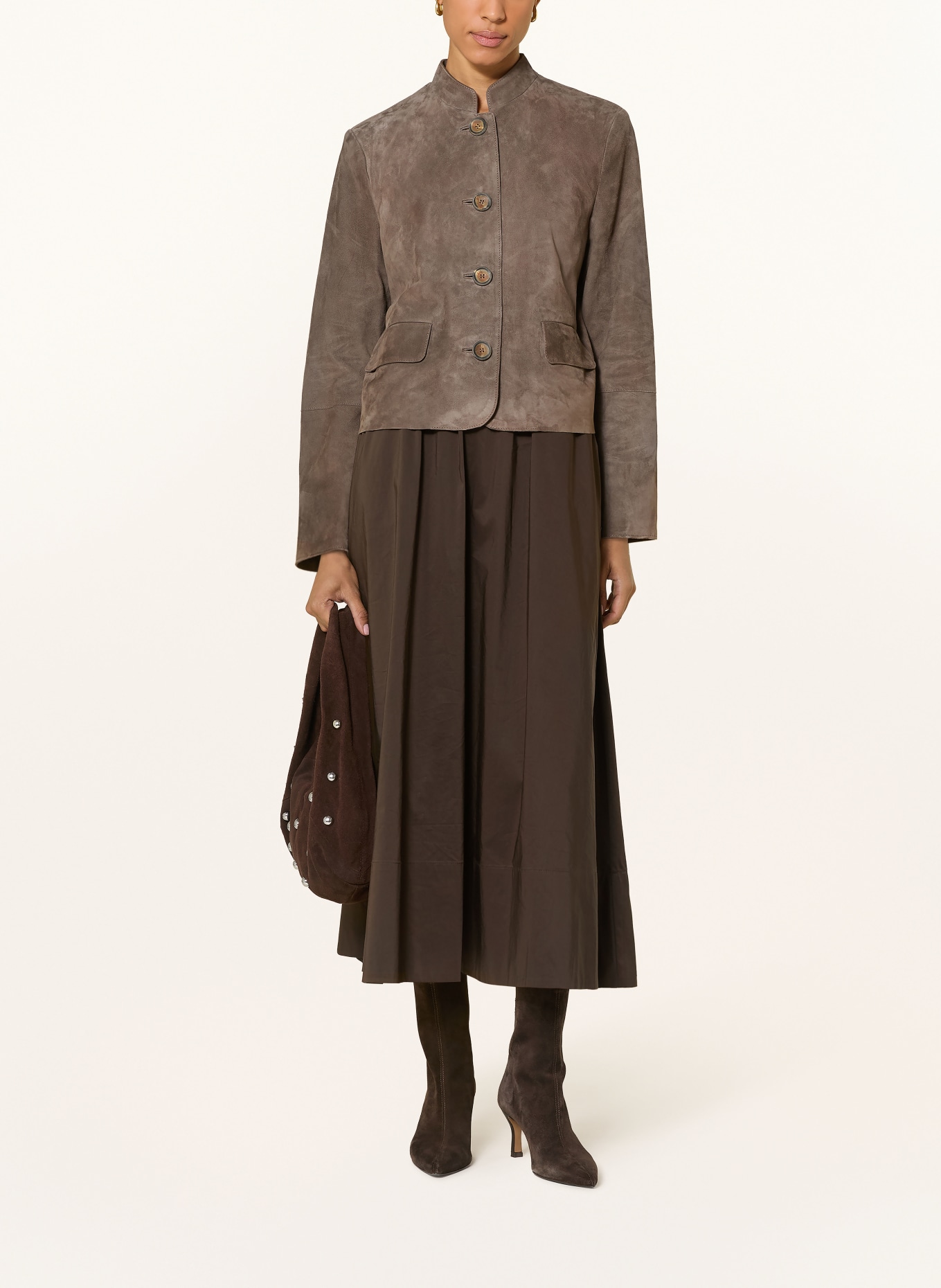 MEINDL Trachten-Lederjacke L'OPÉRA: BRAUN