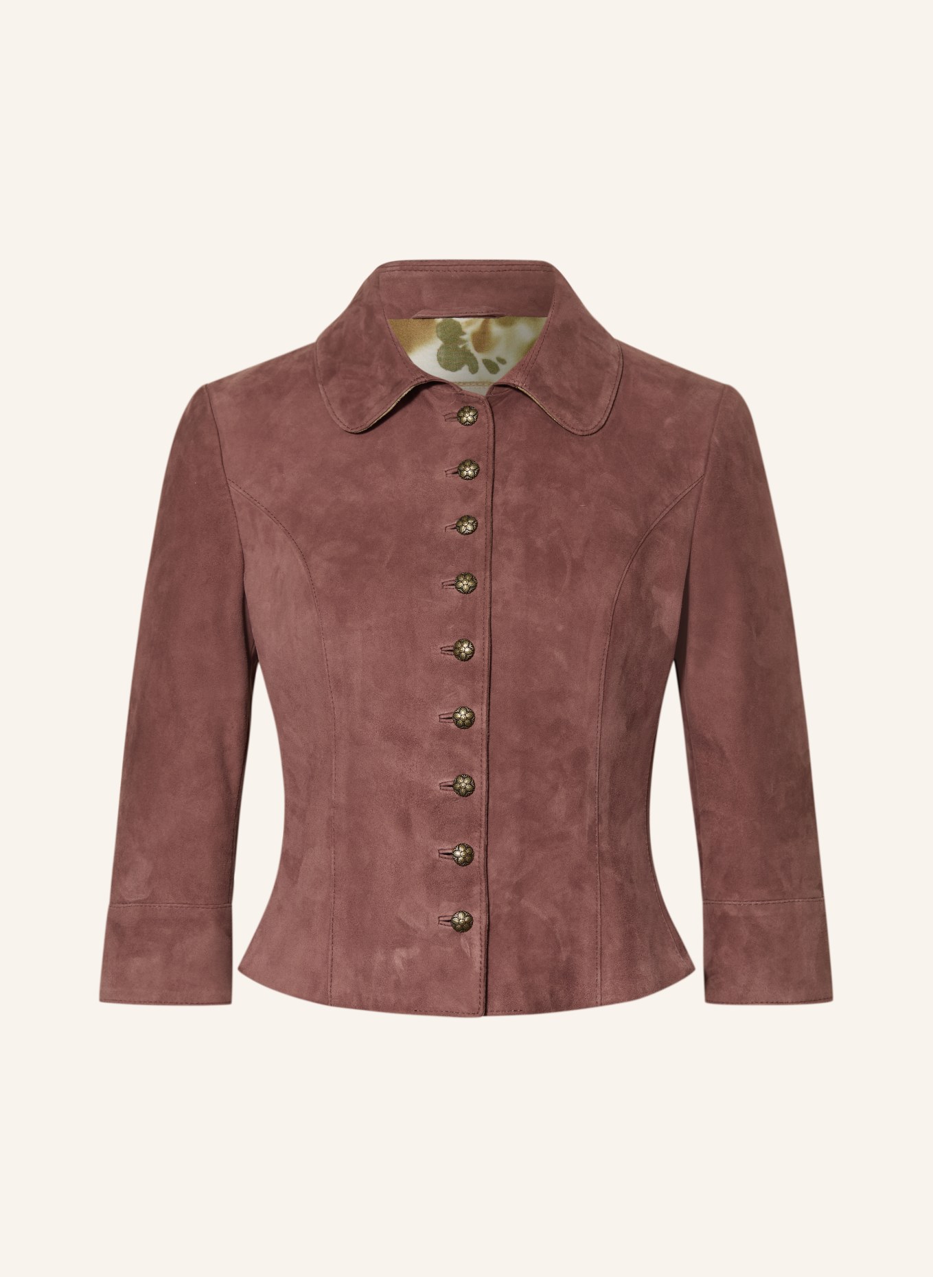 MEINDL Trachten-Lederjacke FLORENTINE mit 3/4-Arm: ROT