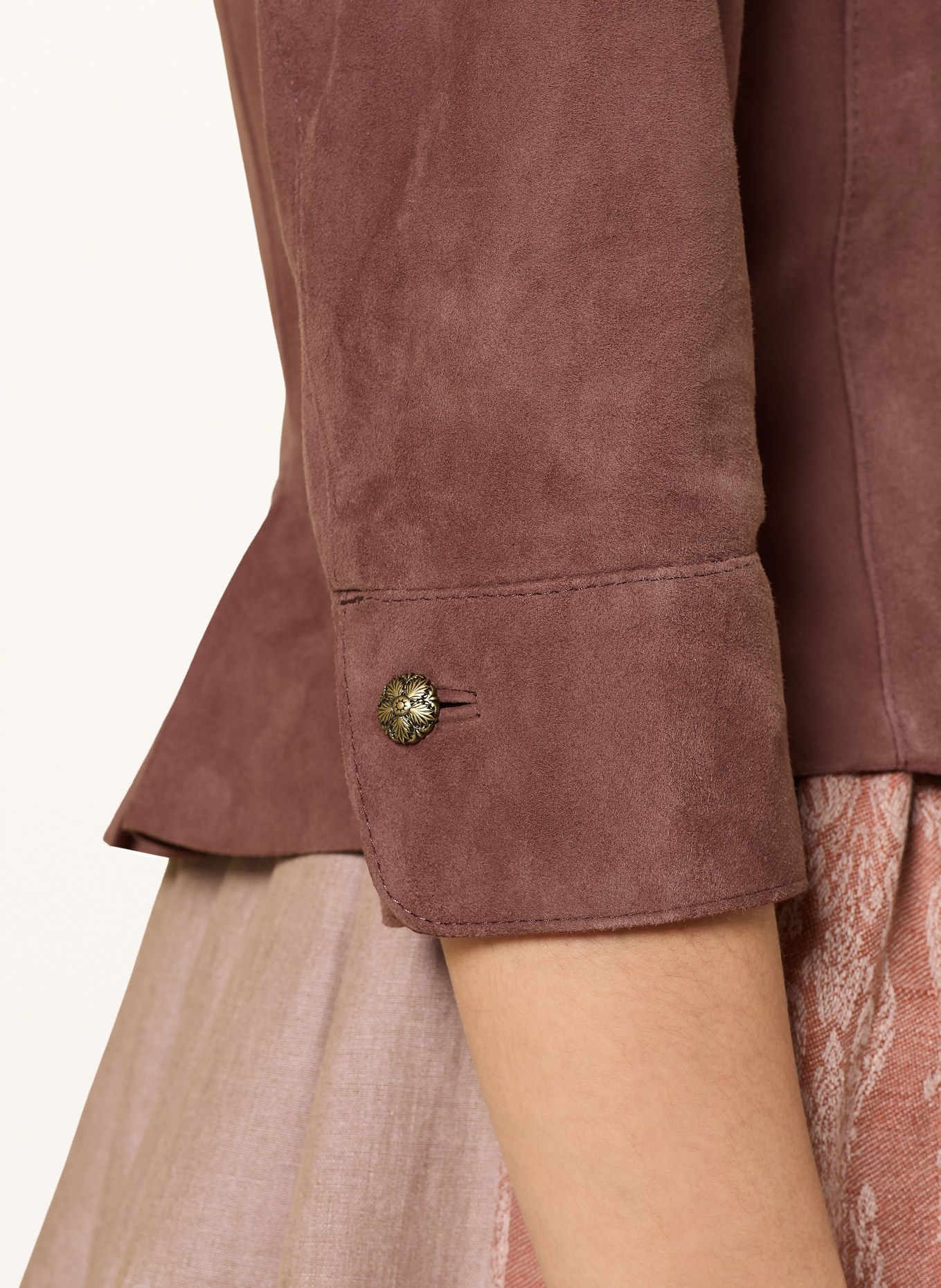 MEINDL Trachten-Lederjacke FLORENTINE mit 3/4-Arm: ROT