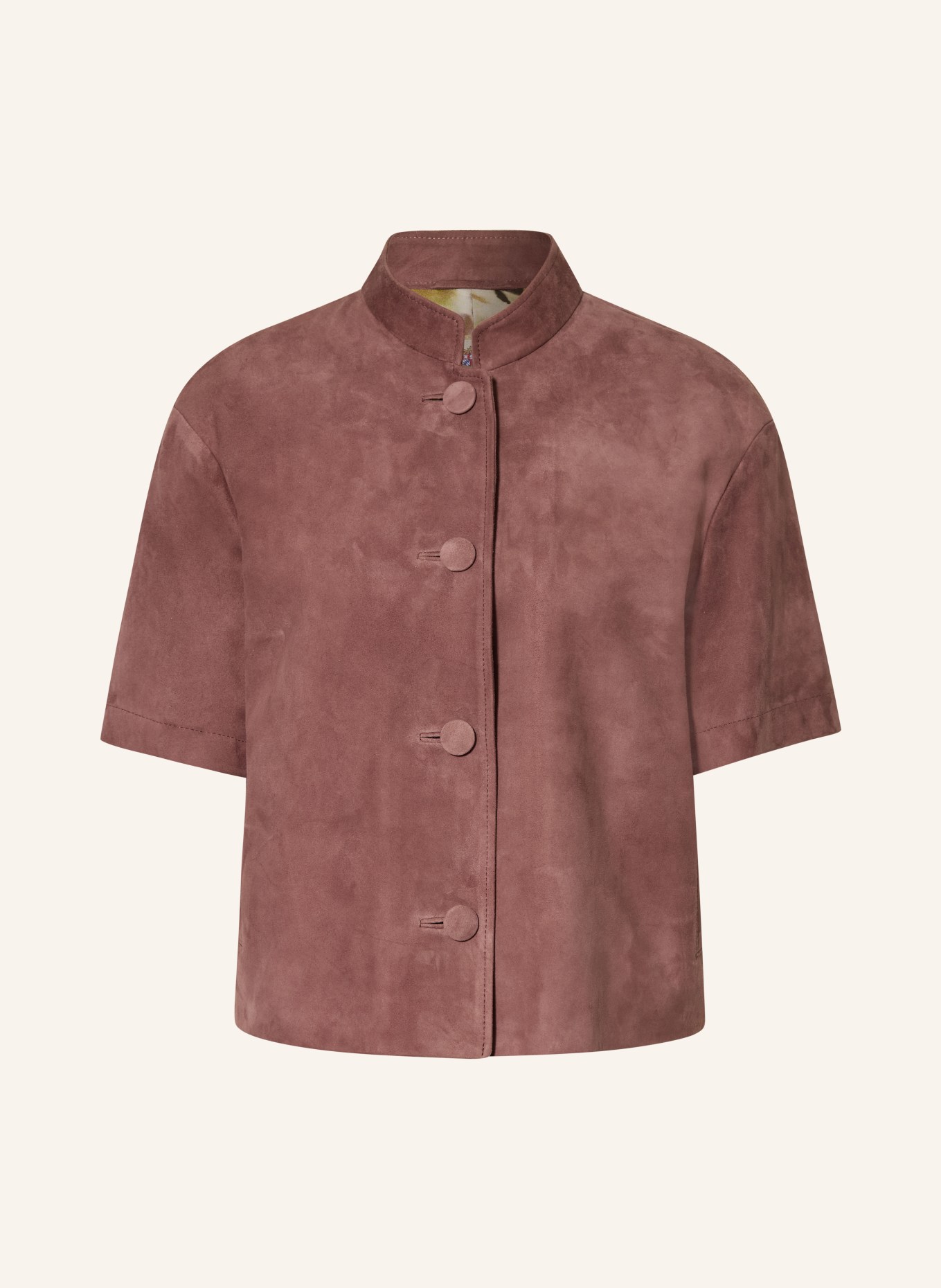 MEINDL Kožená bunda v lidovém stylu NIZZA: ČERVENÁ