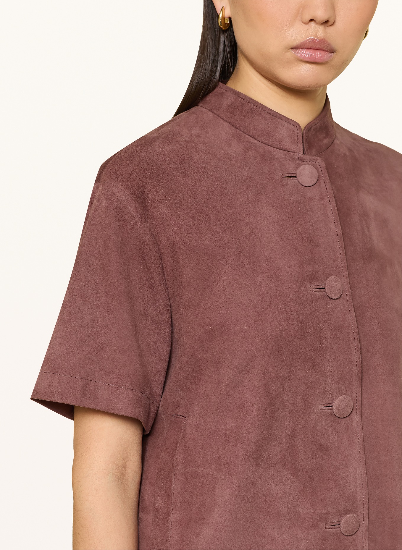 MEINDL Kožená bunda v lidovém stylu NIZZA: ČERVENÁ