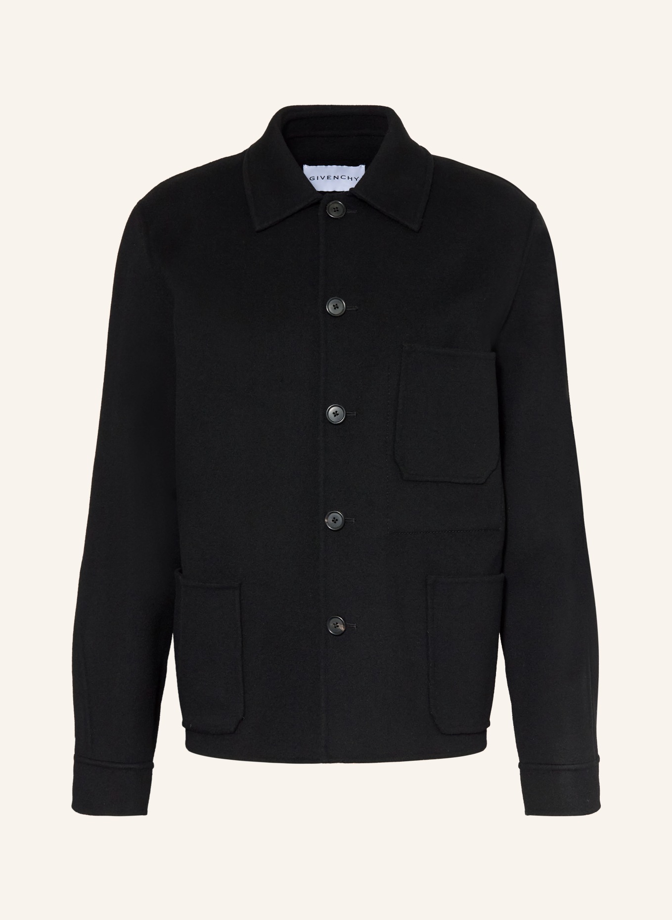 GIVENCHY Overjacket: SCHWARZ