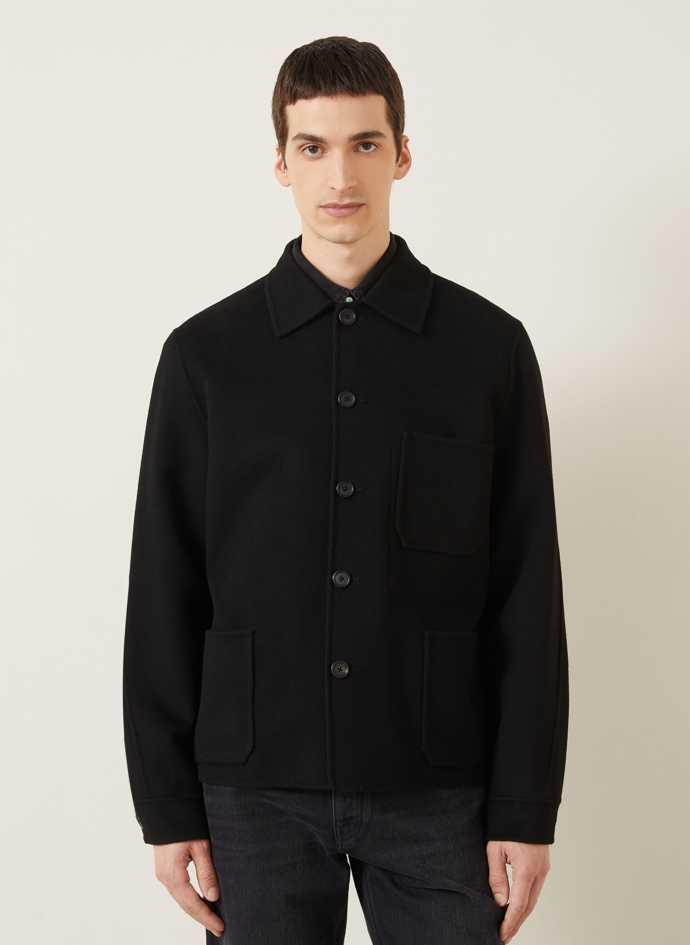 GIVENCHY Overjacket: SCHWARZ