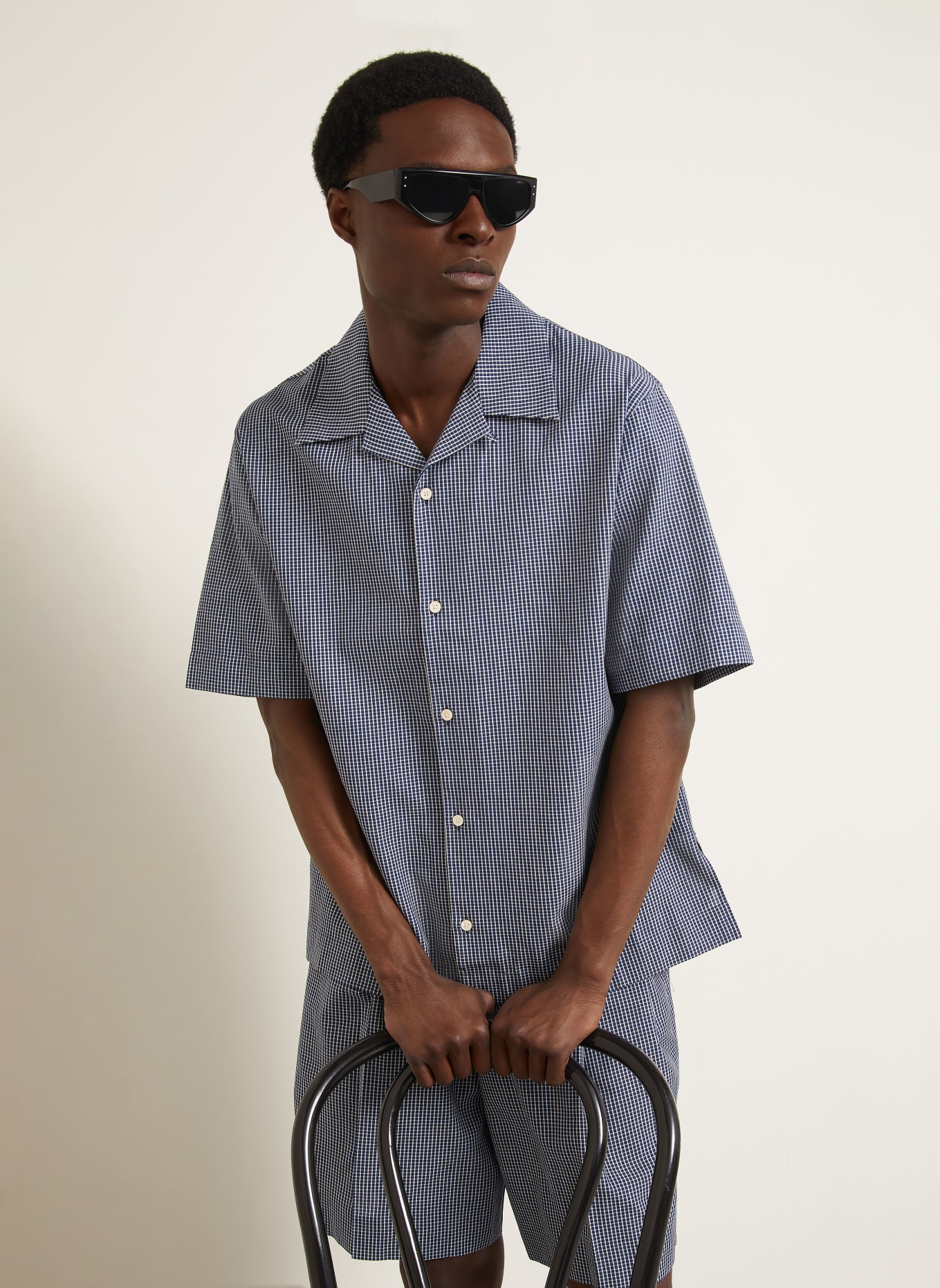 GIVENCHY Resorthemd Comfort Fit: WEISS / BLAU