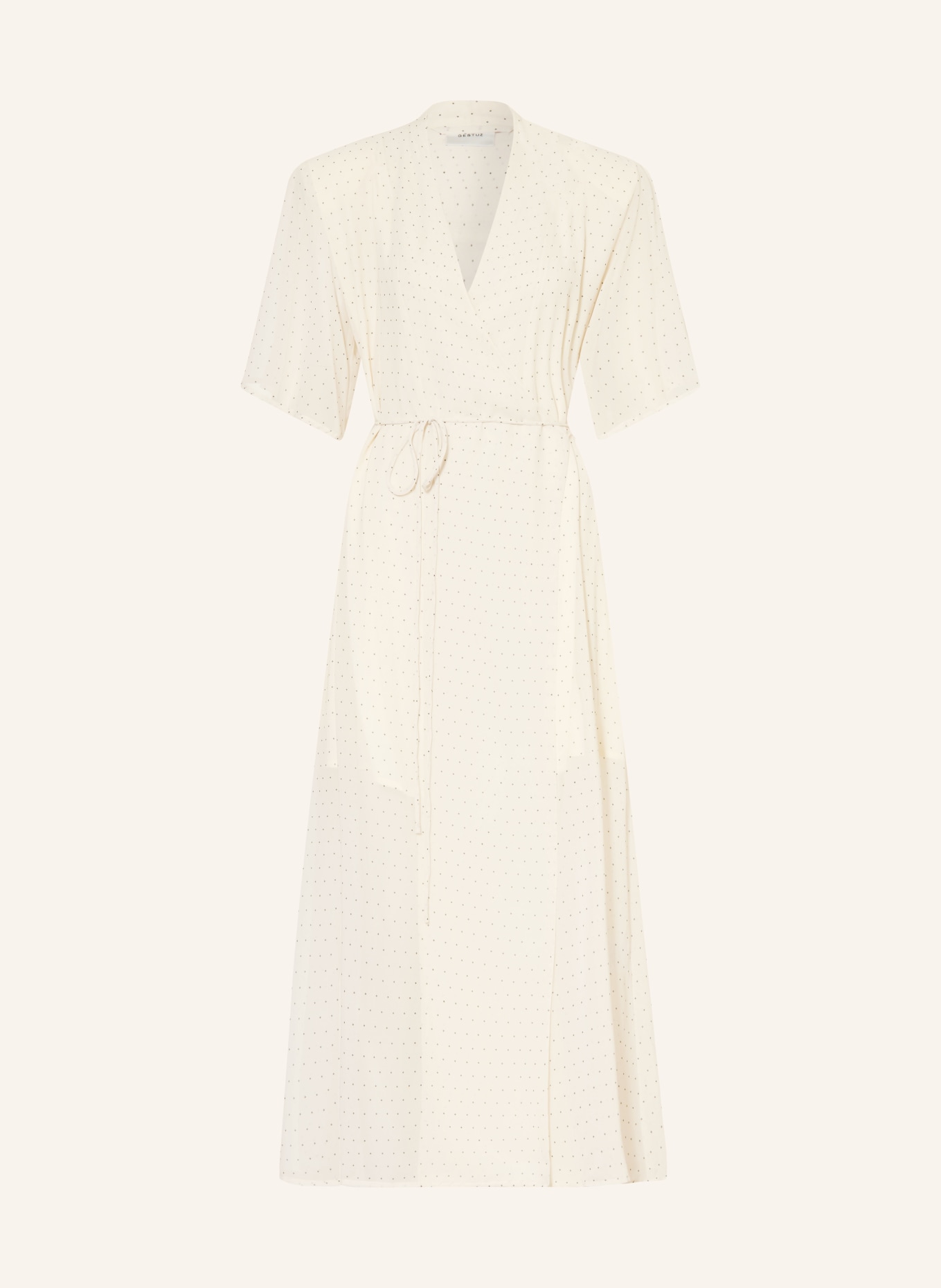 GESTUZ Wikkeljurk GZDORAH: CRÈME / ZWART