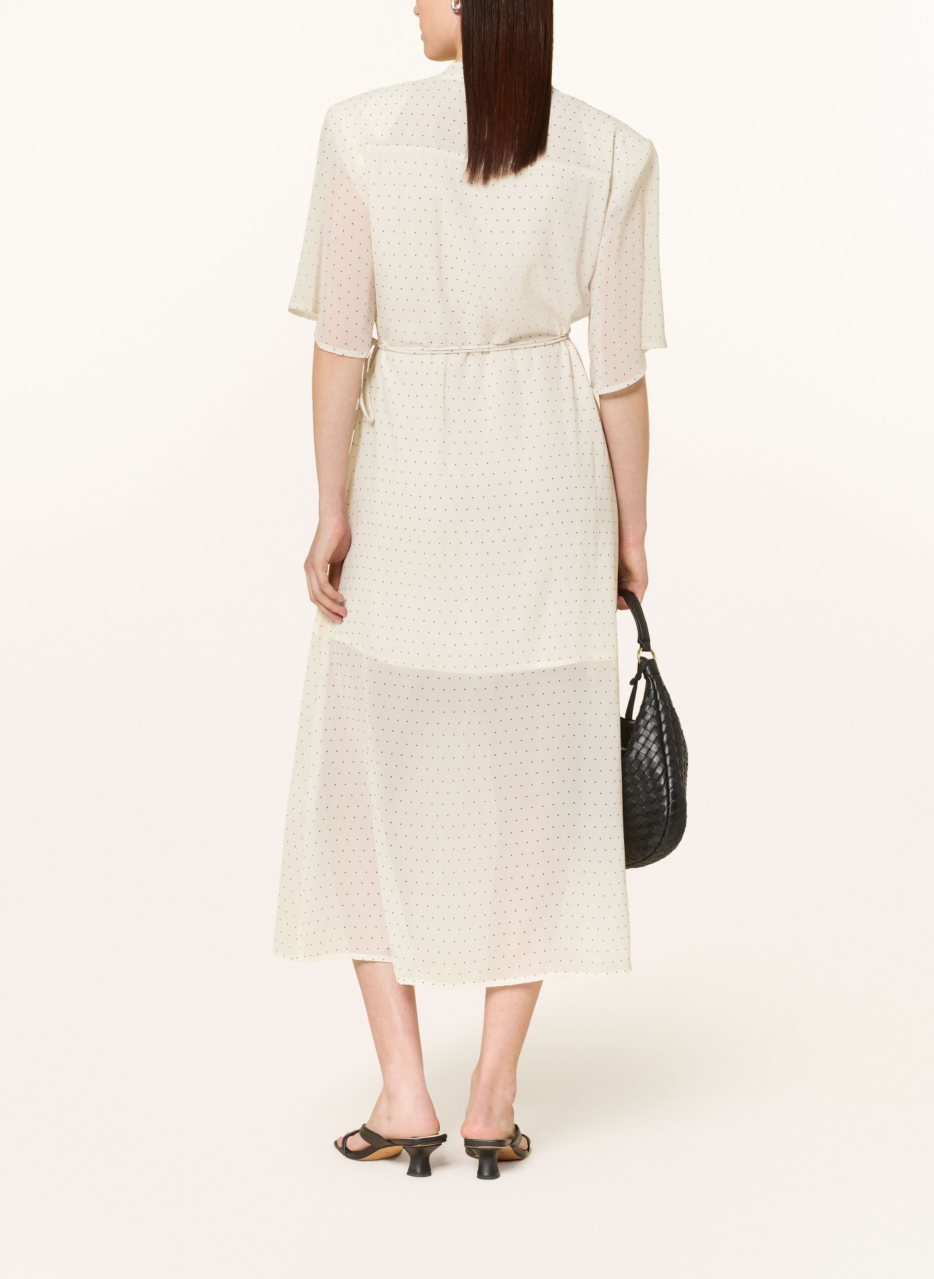 GESTUZ Wikkeljurk GZDORAH: CRÈME / ZWART