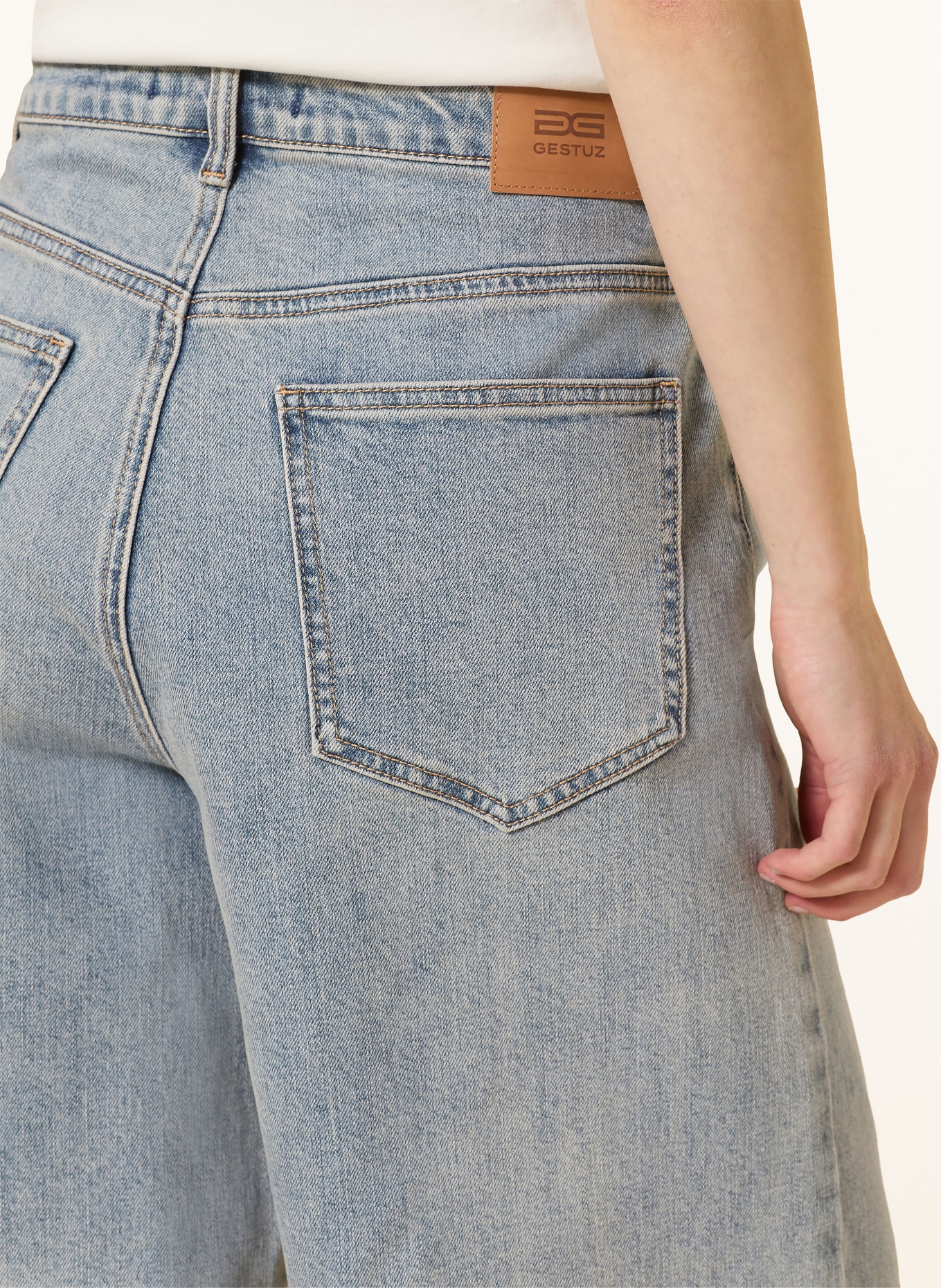 GESTUZ Džínové bermudy GZNOMA: 109408 vintage mid blue wash