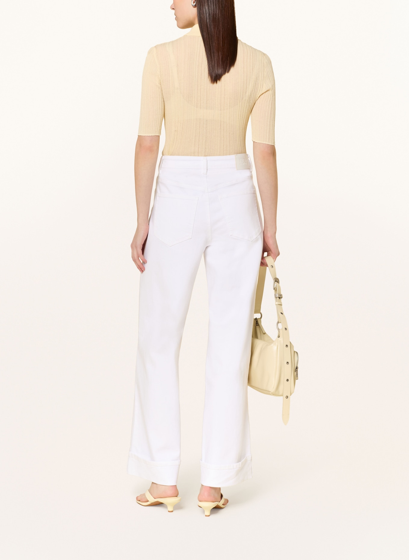 GESTUZ Wide Leg Jeans GZLIVIA: 105805 White wash