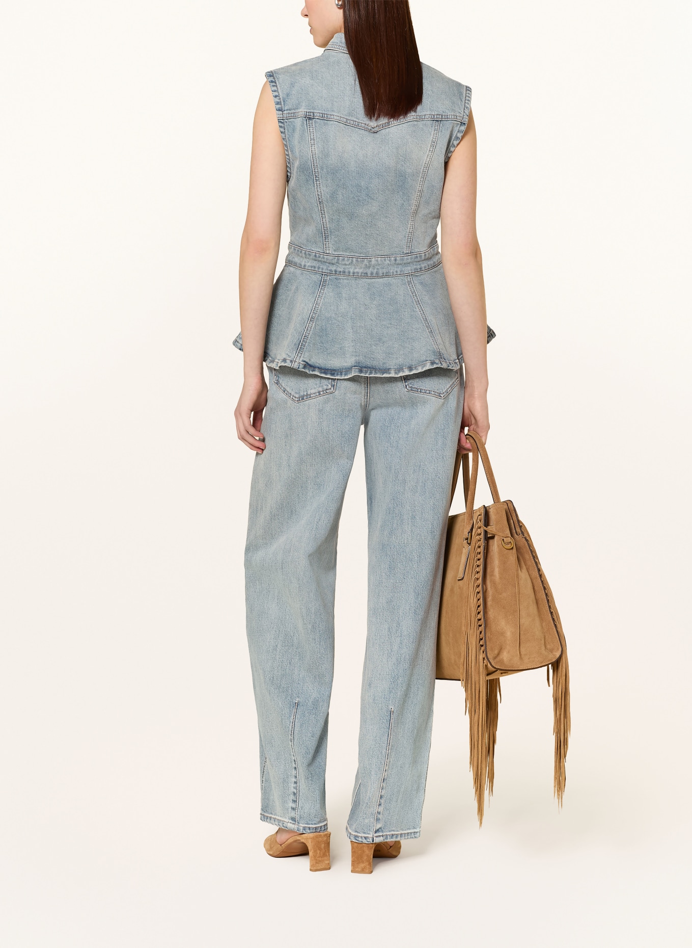 GESTUZ Džínová vesta GZNOMA: TMAVĚ MODRÁ