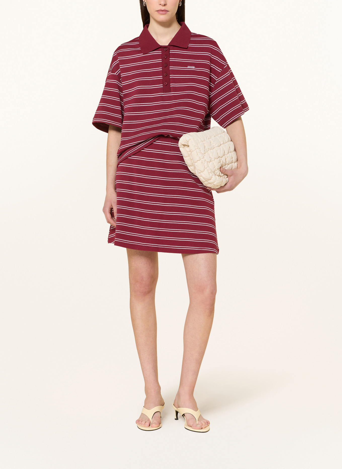 GESTUZ Rok GZPILOVA: DONKERROOD / WIT