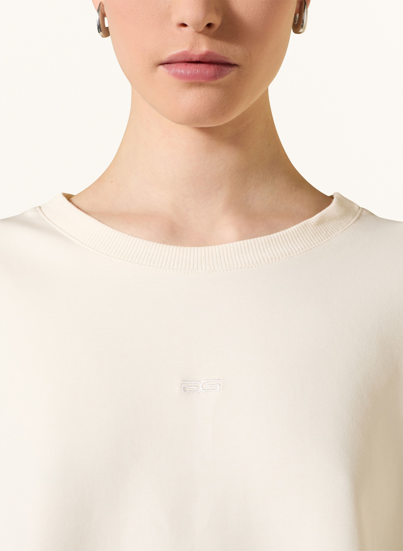 GESTUZ Oversized-sweatshirt GZAMINA: CRÈME