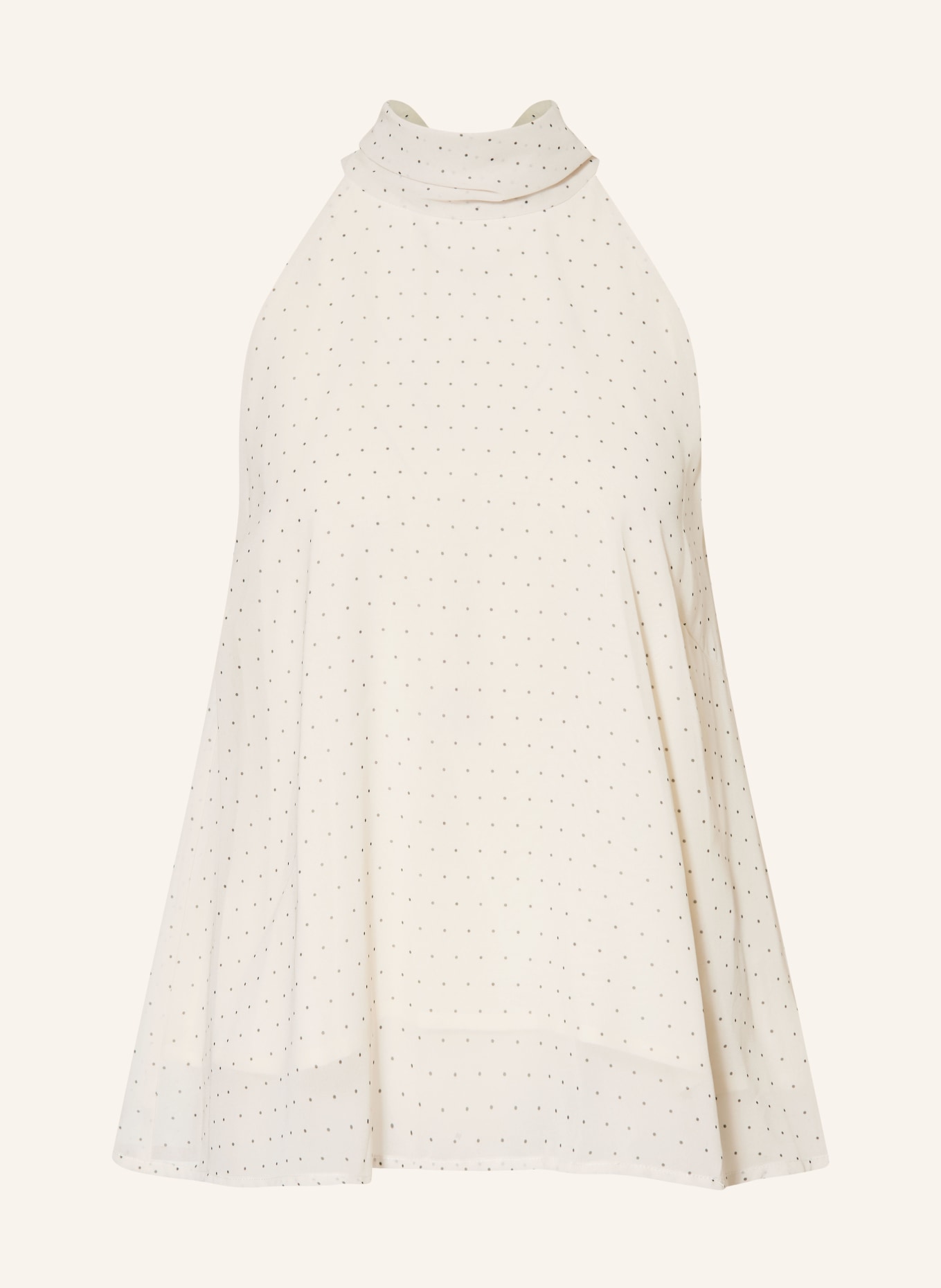 GESTUZ Blusetop GZDORAH: CRÈME / ZWART