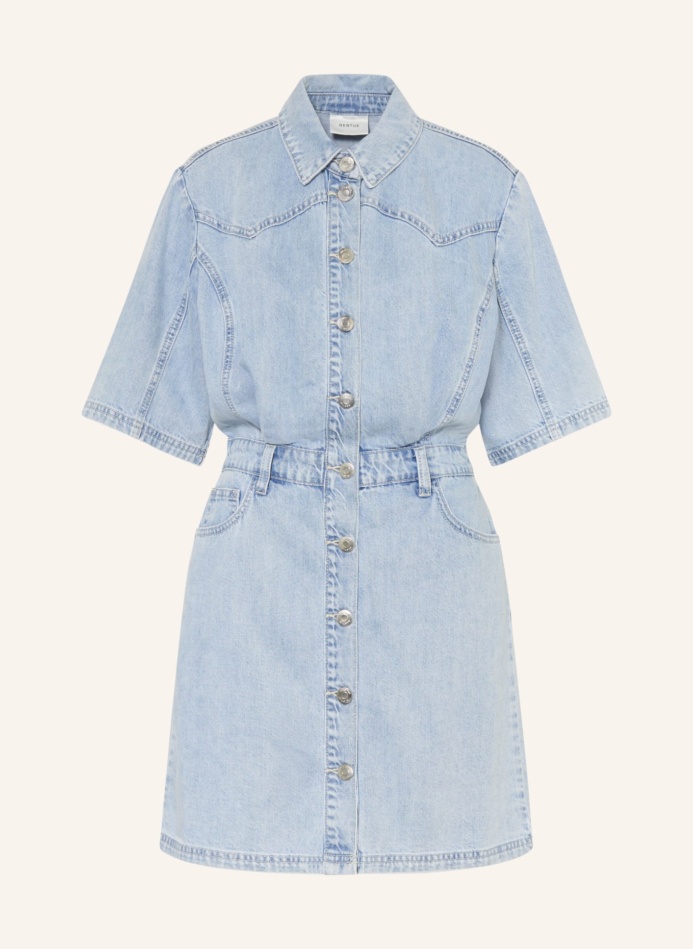 GESTUZ Sukienka dżinsowa GZMONIE: JASNONIEBIESKI