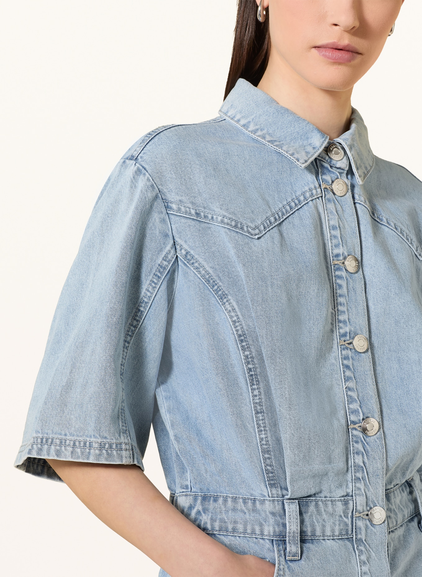 GESTUZ Sukienka dżinsowa GZMONIE: JASNONIEBIESKI