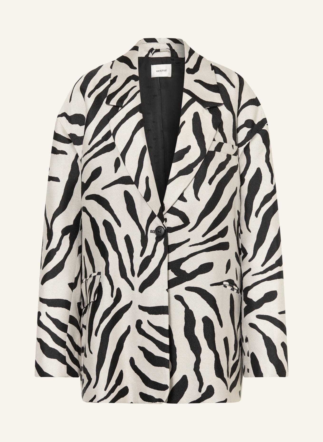 GESTUZ Blazer GZZEBE: SORT / HVID