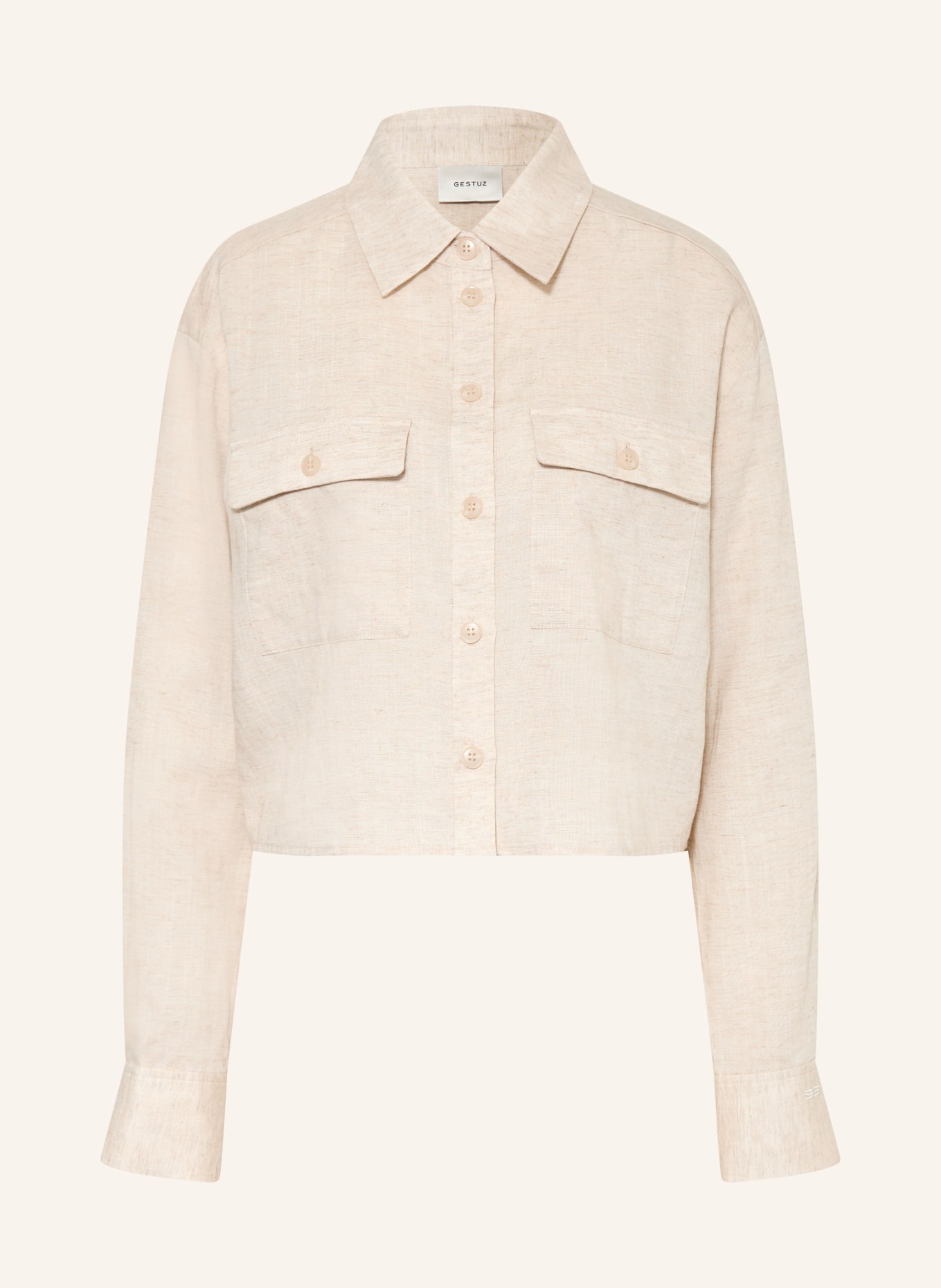 GESTUZ Košile GZRIAVA: BÉŽOVÁ