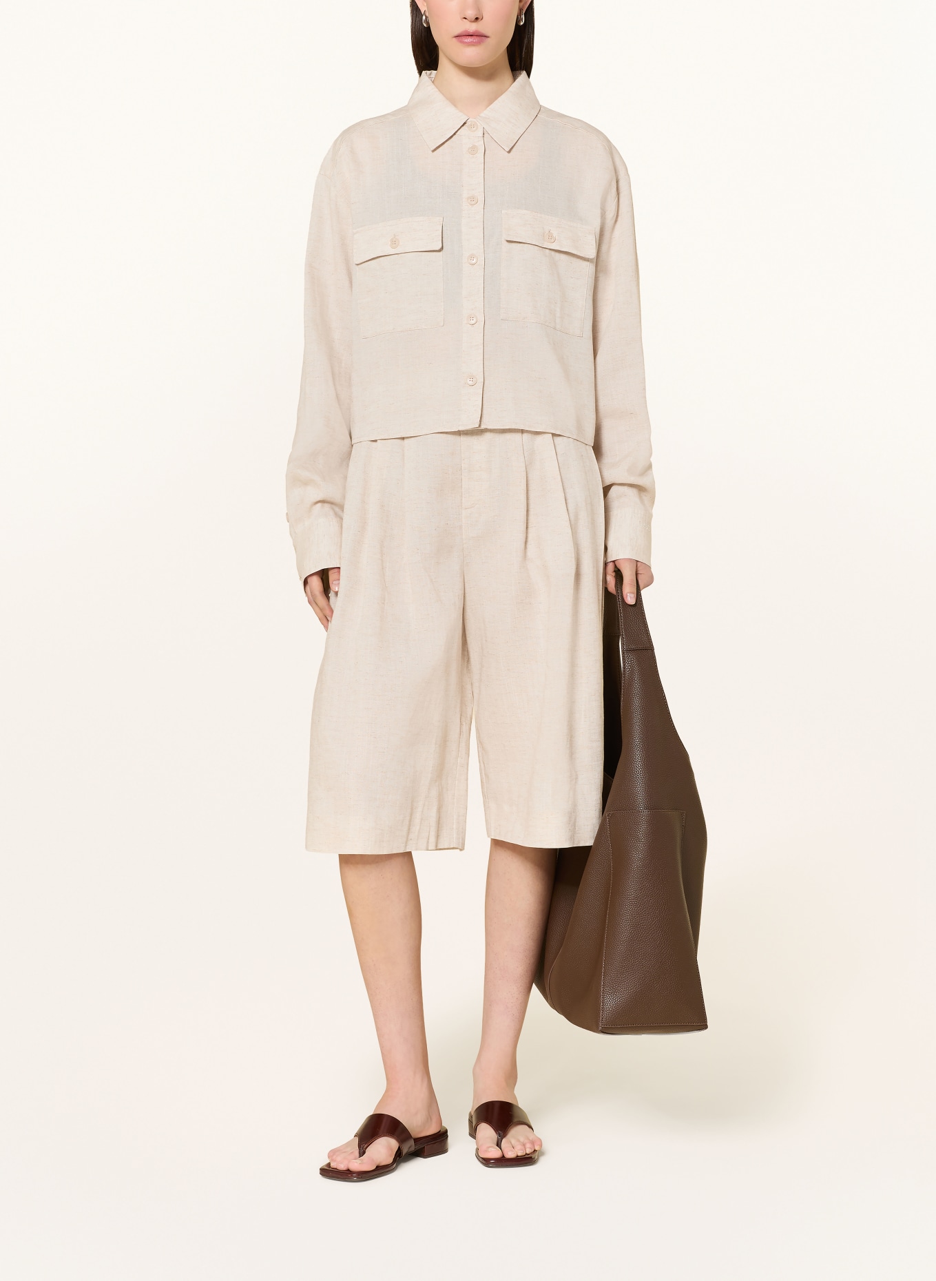 GESTUZ Košile GZRIAVA: BÉŽOVÁ